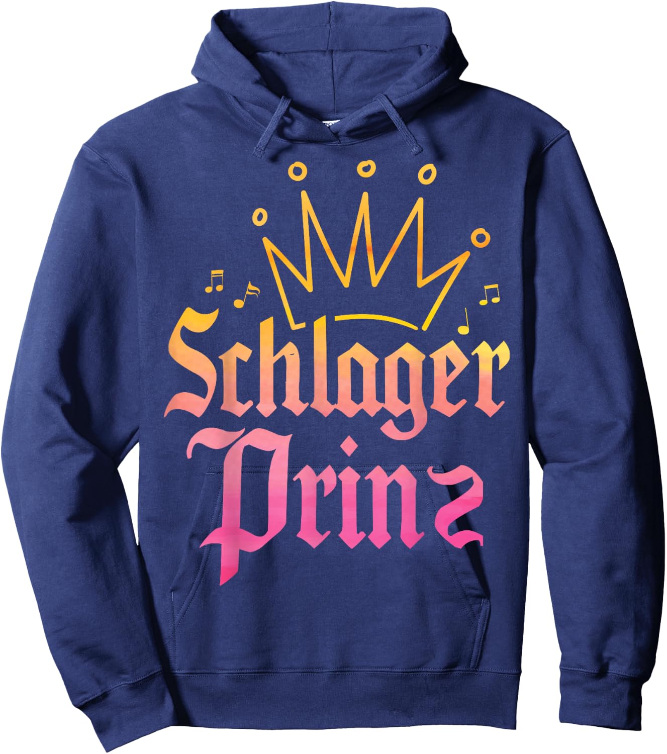 Schlagerprinz Schlageroutfit Partnerlook Schlagermusik Hoodie - Hoodie | Navy