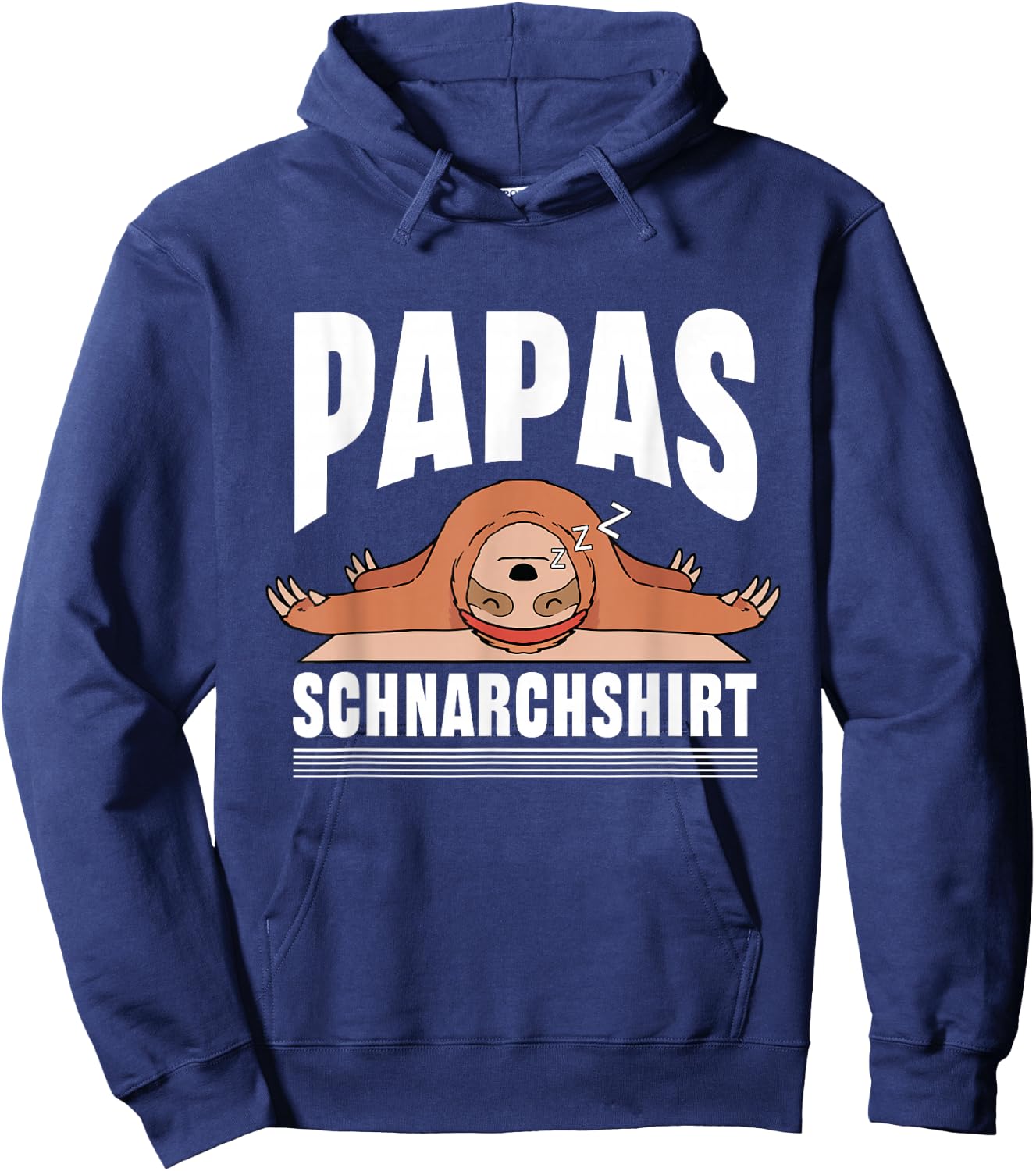 Papas Schnarchshirt | Schlafshirt Pyjama Schlafanzug Vater Hoodie - Hoodie | Navy