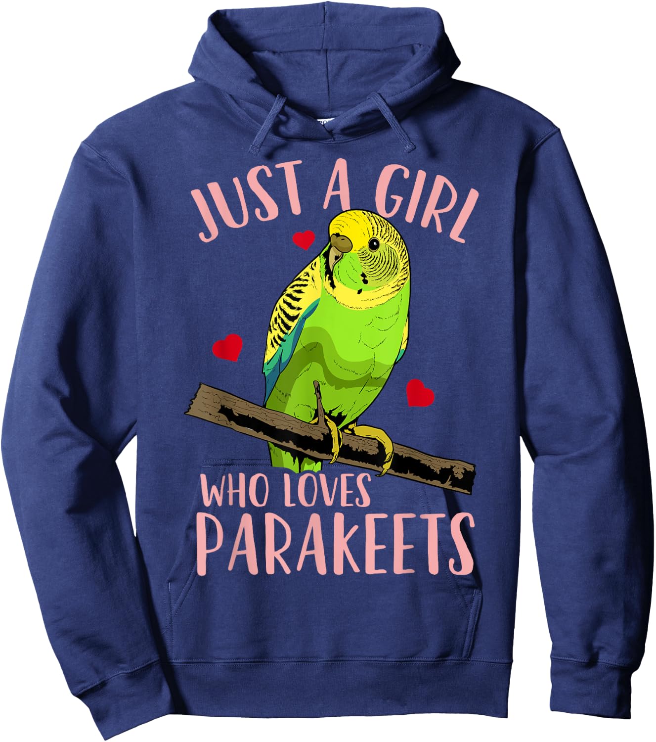 Parakeet Budgie Hoodie - Hoodie | Navy