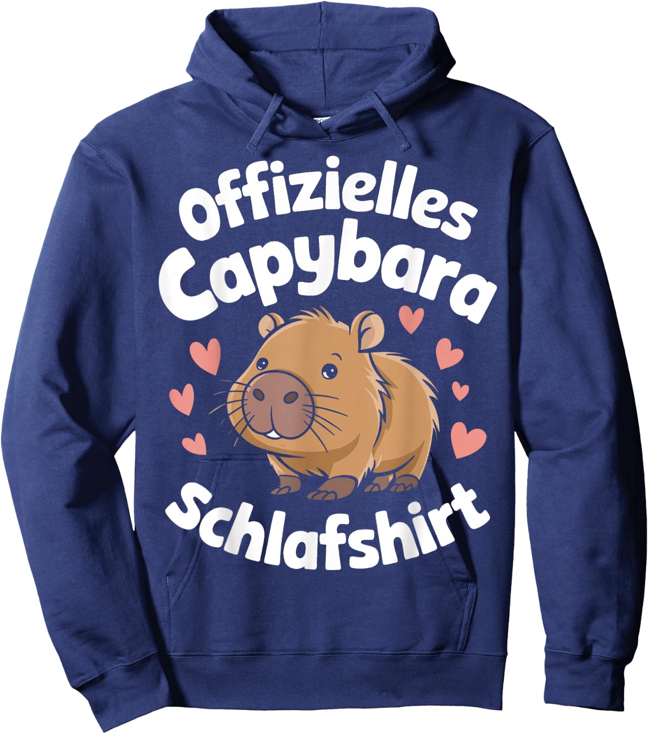 Capybara Official Capybara Sleep Shirt , black Hoodie - Hoodie | Navy