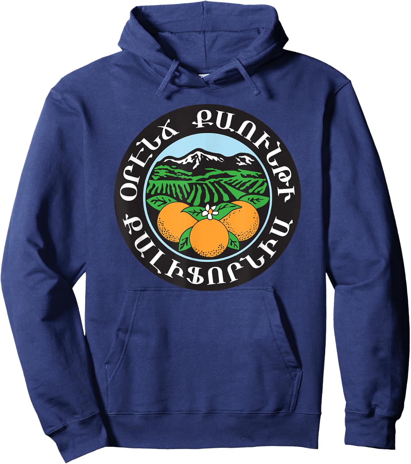 Orange County Seal in Armenian Hoodie - Hoodie | Navy