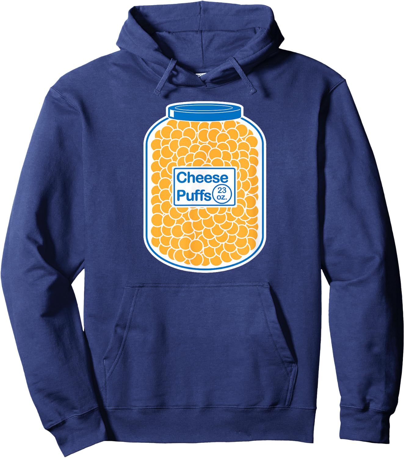 Cheese Puffs Workout T Shirt lifting Cheese ball Funny Hoodie - Hoodie | Navy