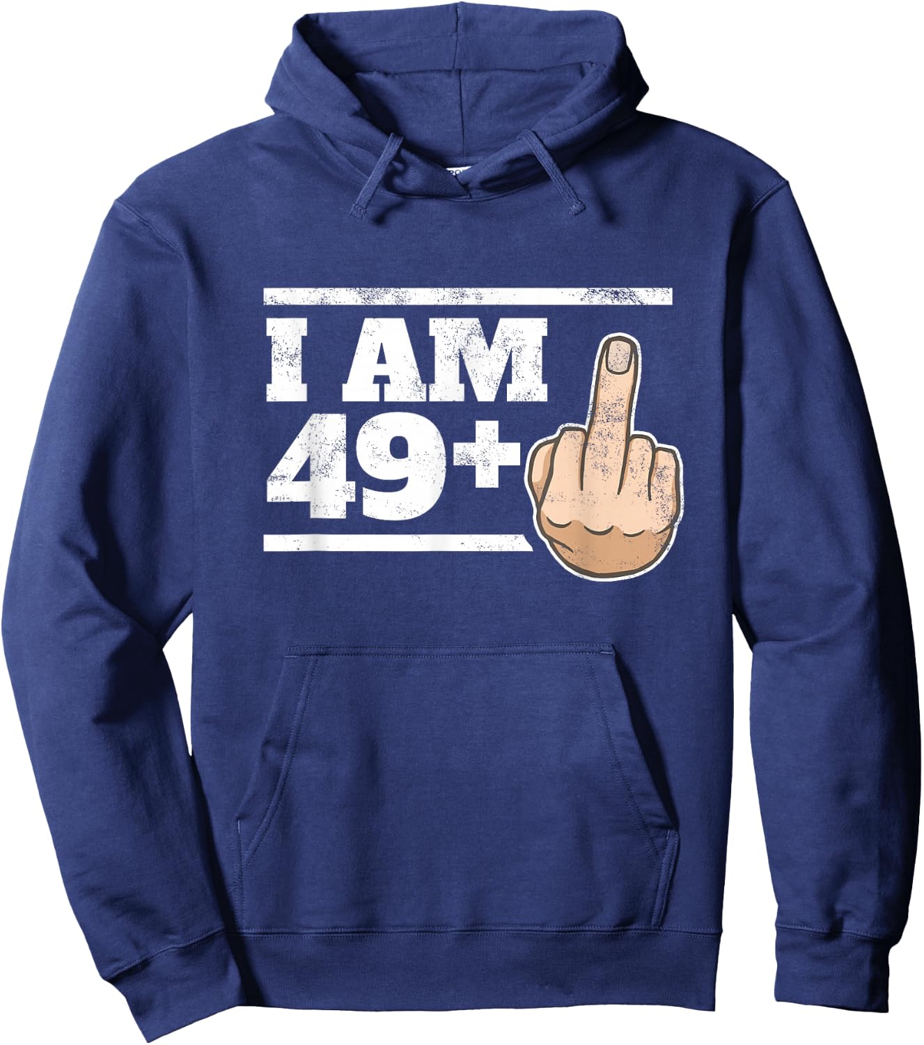 Milestone 50th Birthday - Gag Bday Joke Gift: 49+1 Hoodie - Hoodie | Navy
