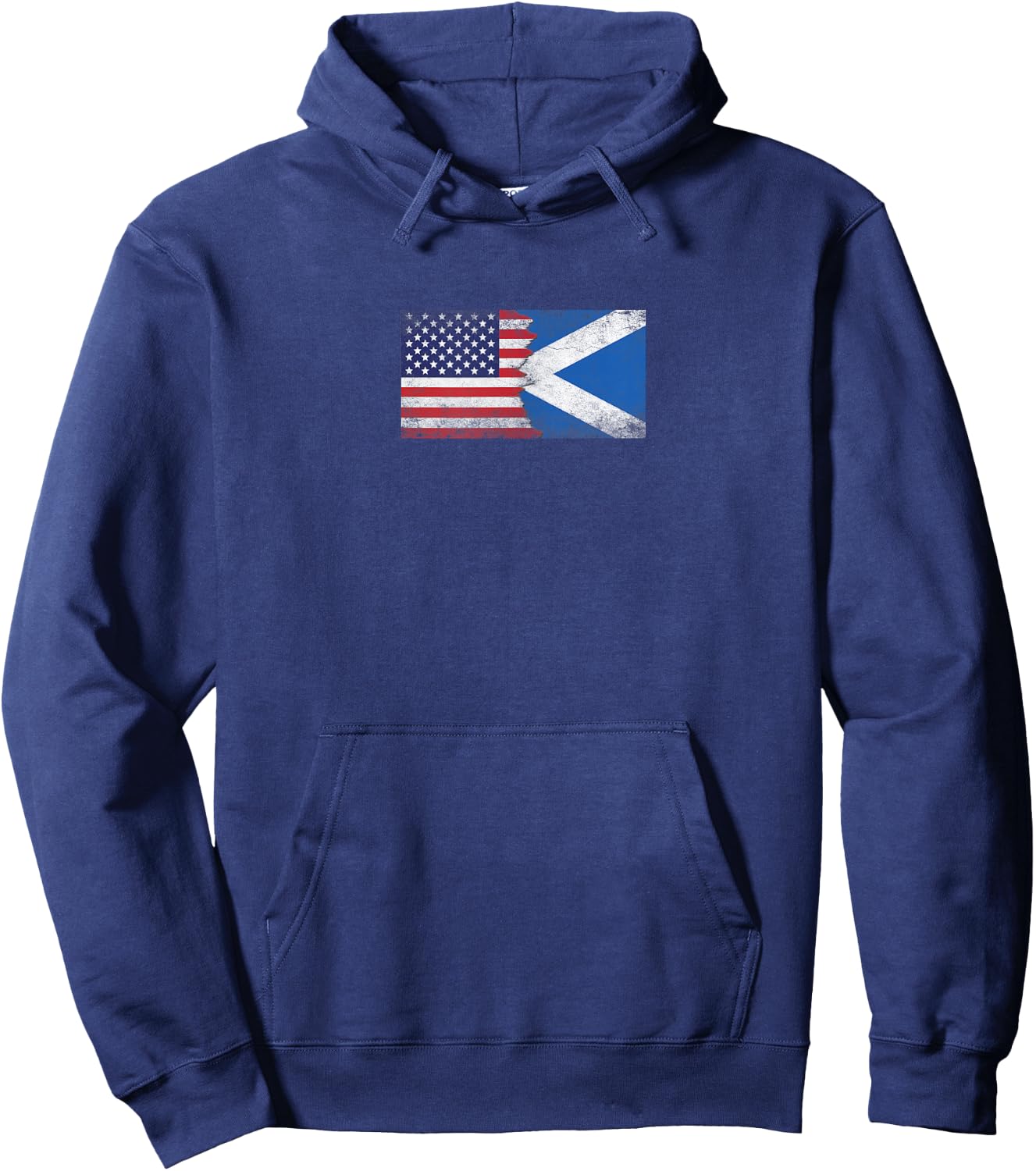 USA & Scotland Flags - United States of America Scot Hoodie - Hoodie | Navy