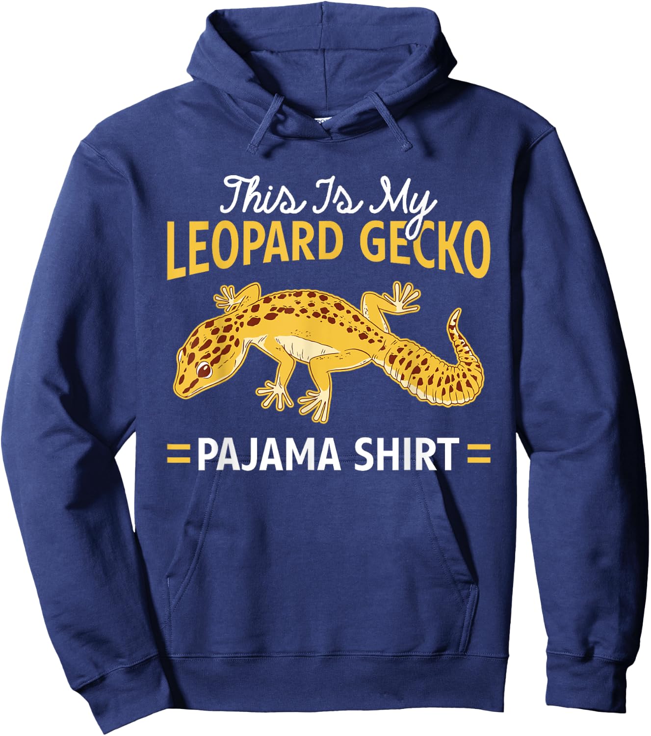 This Is My Leopard Gecko Pajama Shirt Leopard Gecko Pajamas Hoodie - Hoodie | Navy
