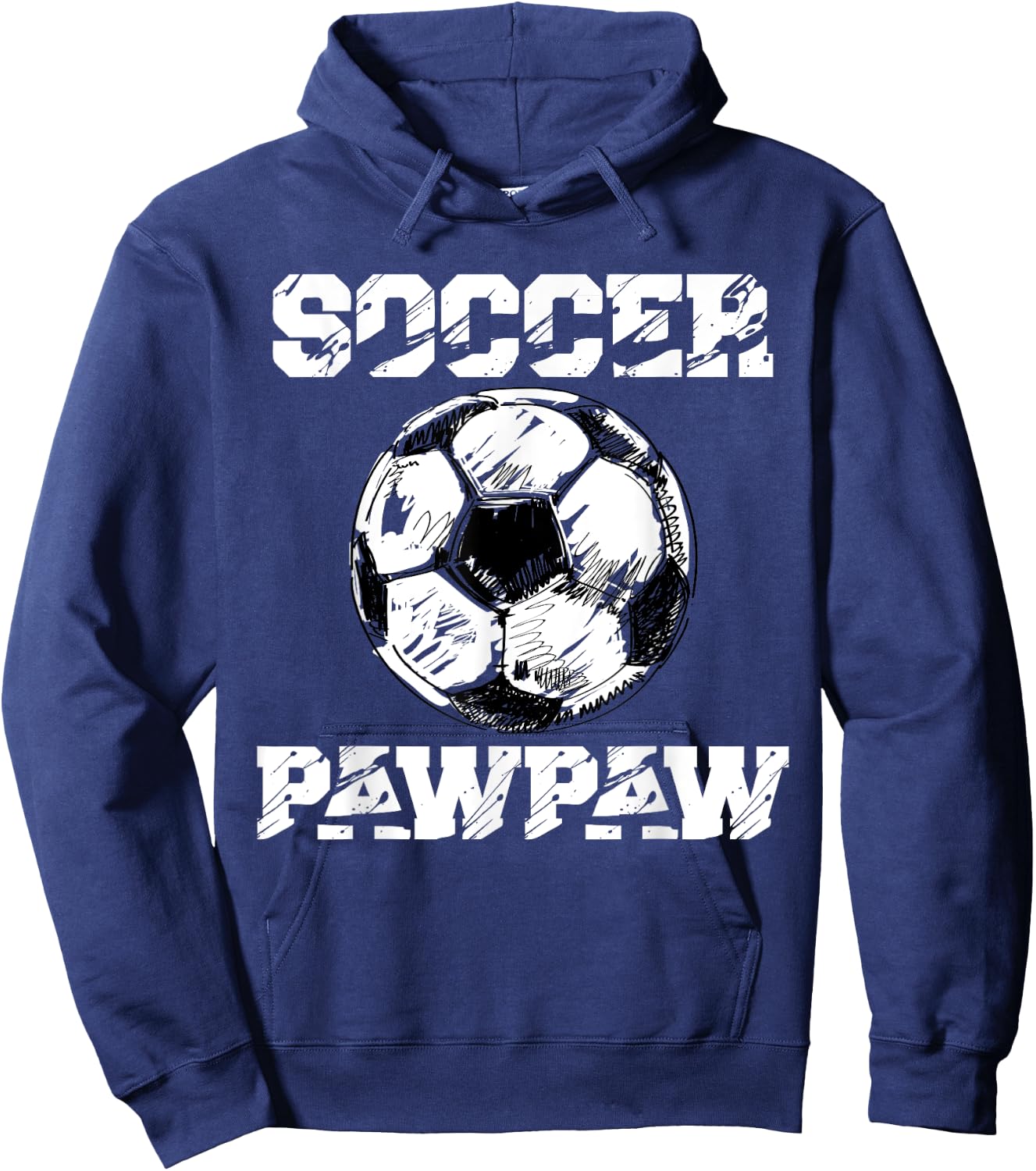 Soccer PawPaw Funny Soccer Player Paw Paw Hoodie - Hoodie | Navy