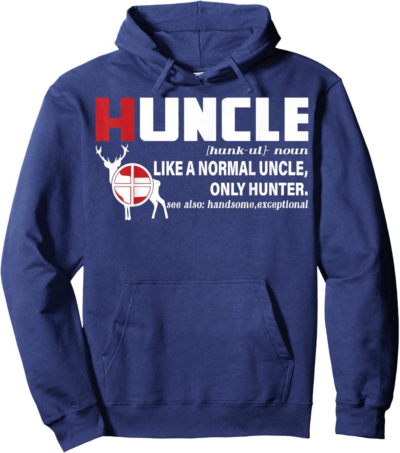 Hunting Uncle Definition Shirt, Huncle Uncle Hunting Lover Hoodie - Hoodie | Navy