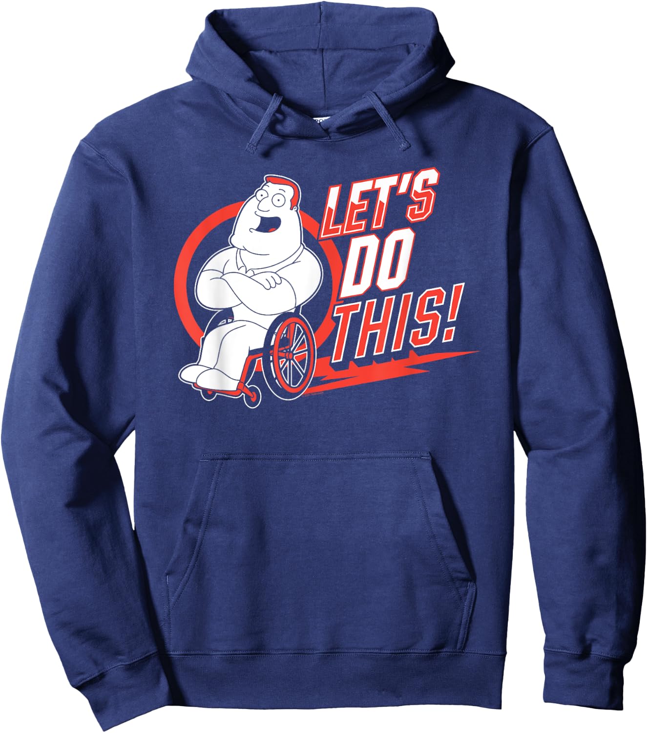 Ripple Junction x Family Guy Let's Do This Joe Swanson , black Hoodie - Hoodie | Navy