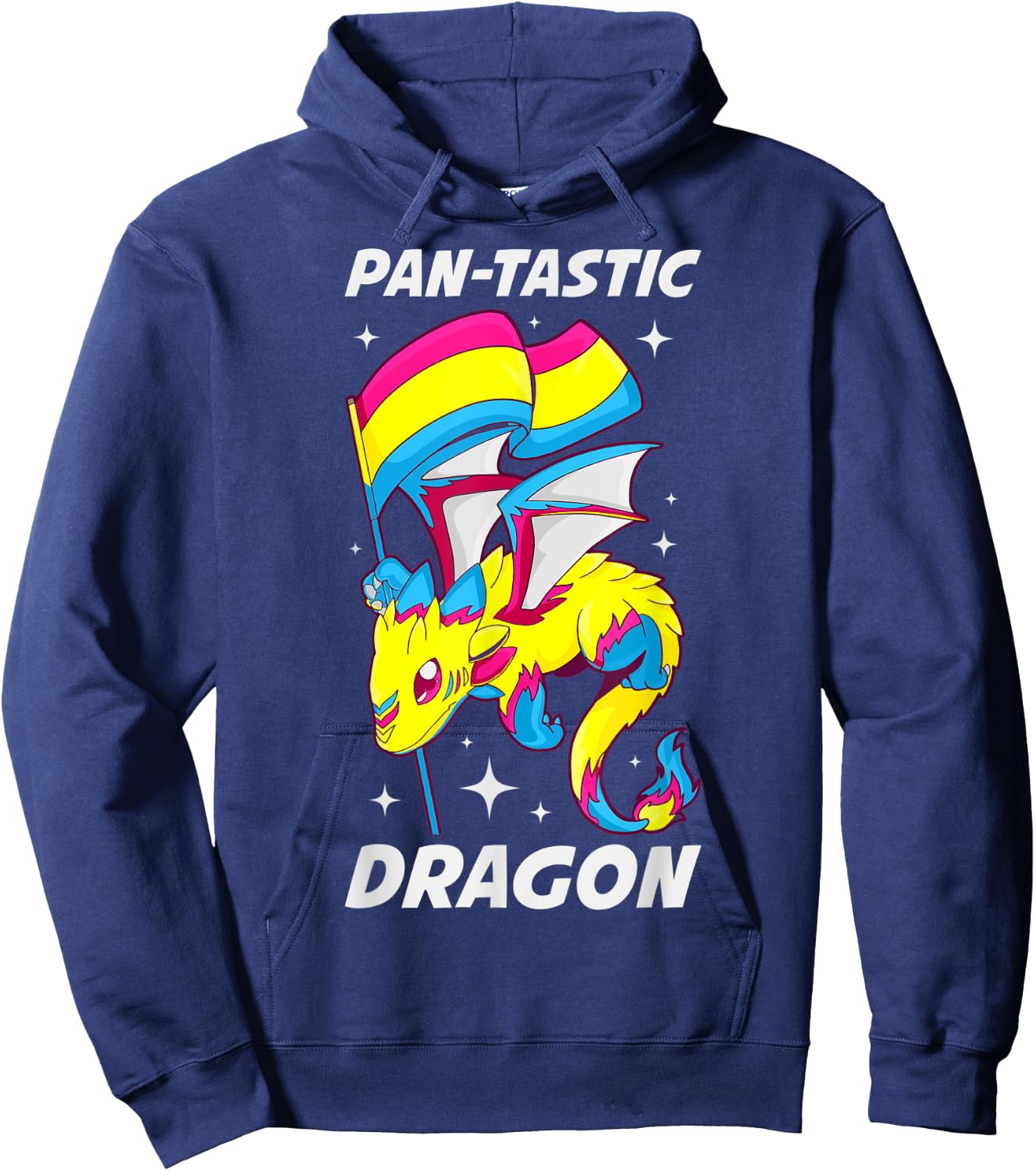 Pansexual Dragon Hoodie - Hoodie | Navy