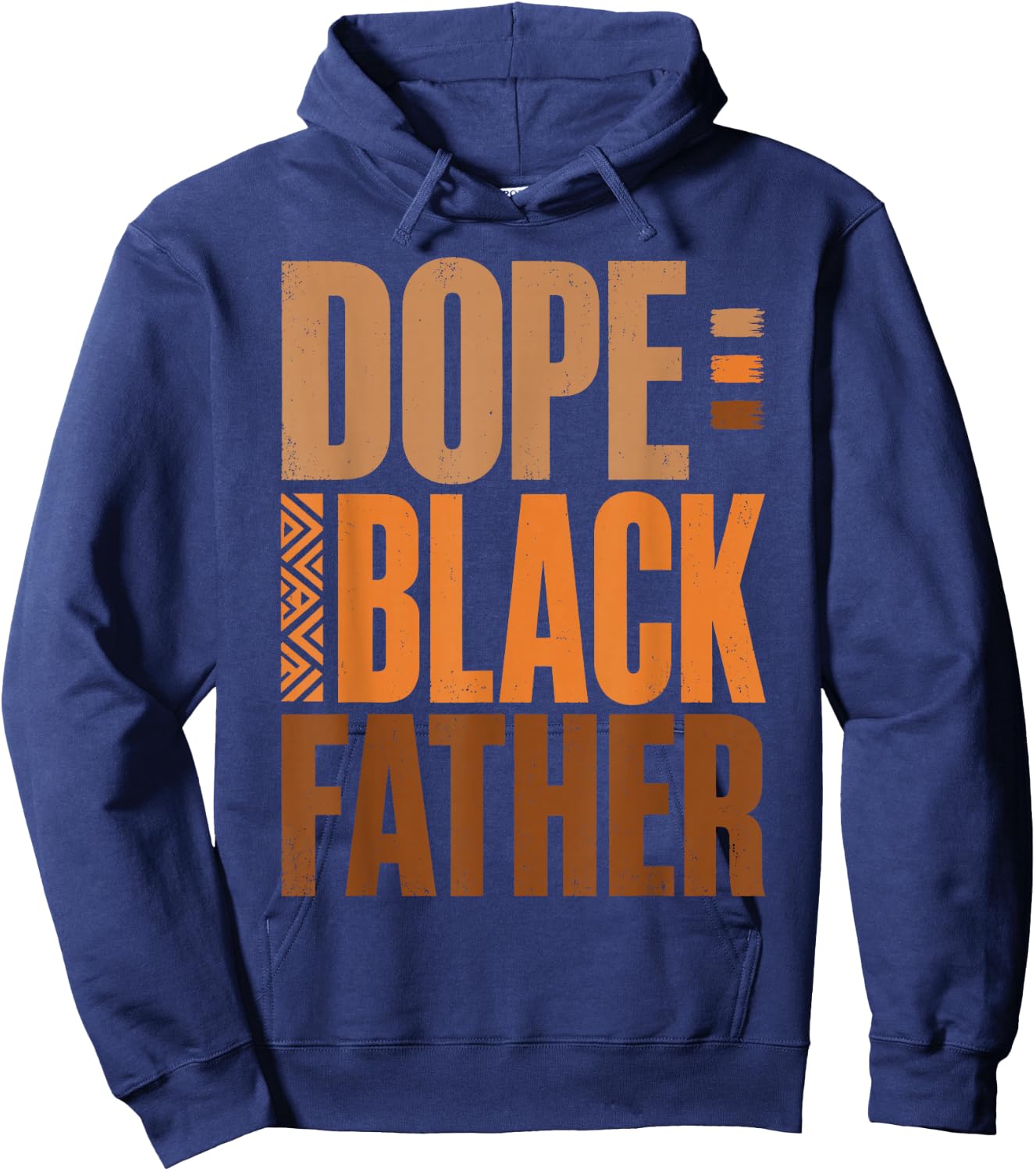 Fathers Day Dope Black Father African American Pride Dad Men Hoodie - Hoodie | Navy