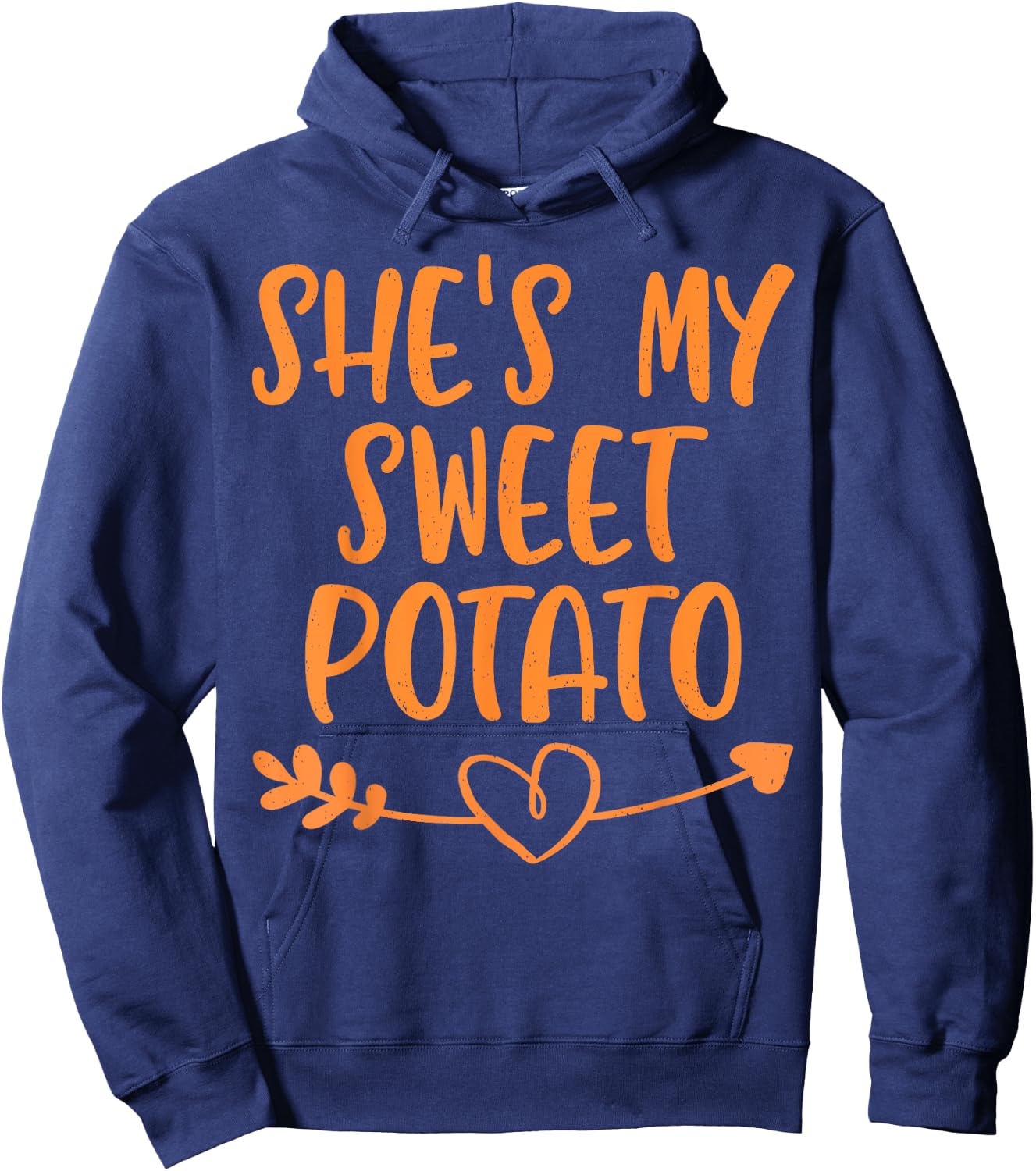 Thanksgiving Matching Couple She's My Sweet Potato I Yam Set Hoodie - Hoodie | Navy
