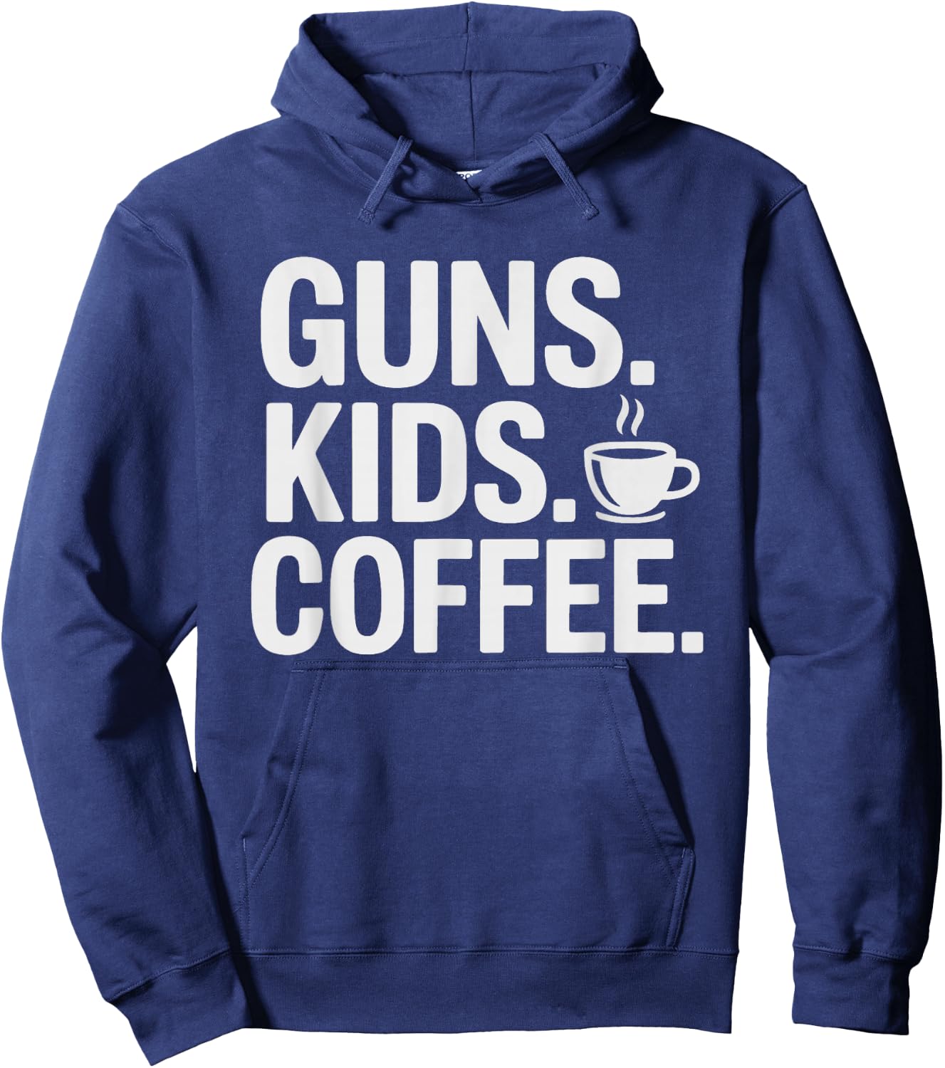 Guns Kids Coffee Mom Morning 2nd Amendment Gun Armed Mama Hoodie - Hoodie | Navy