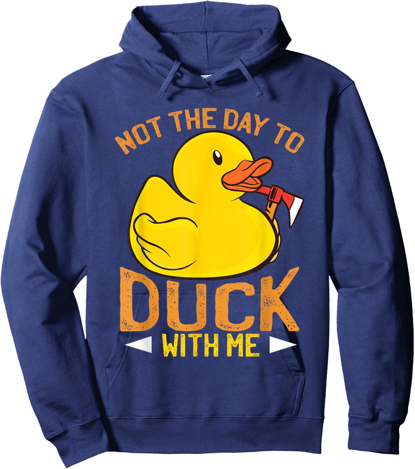 Rubber Duck Apparel Funny Sarcasm Irony Hoodie - Hoodie | Navy