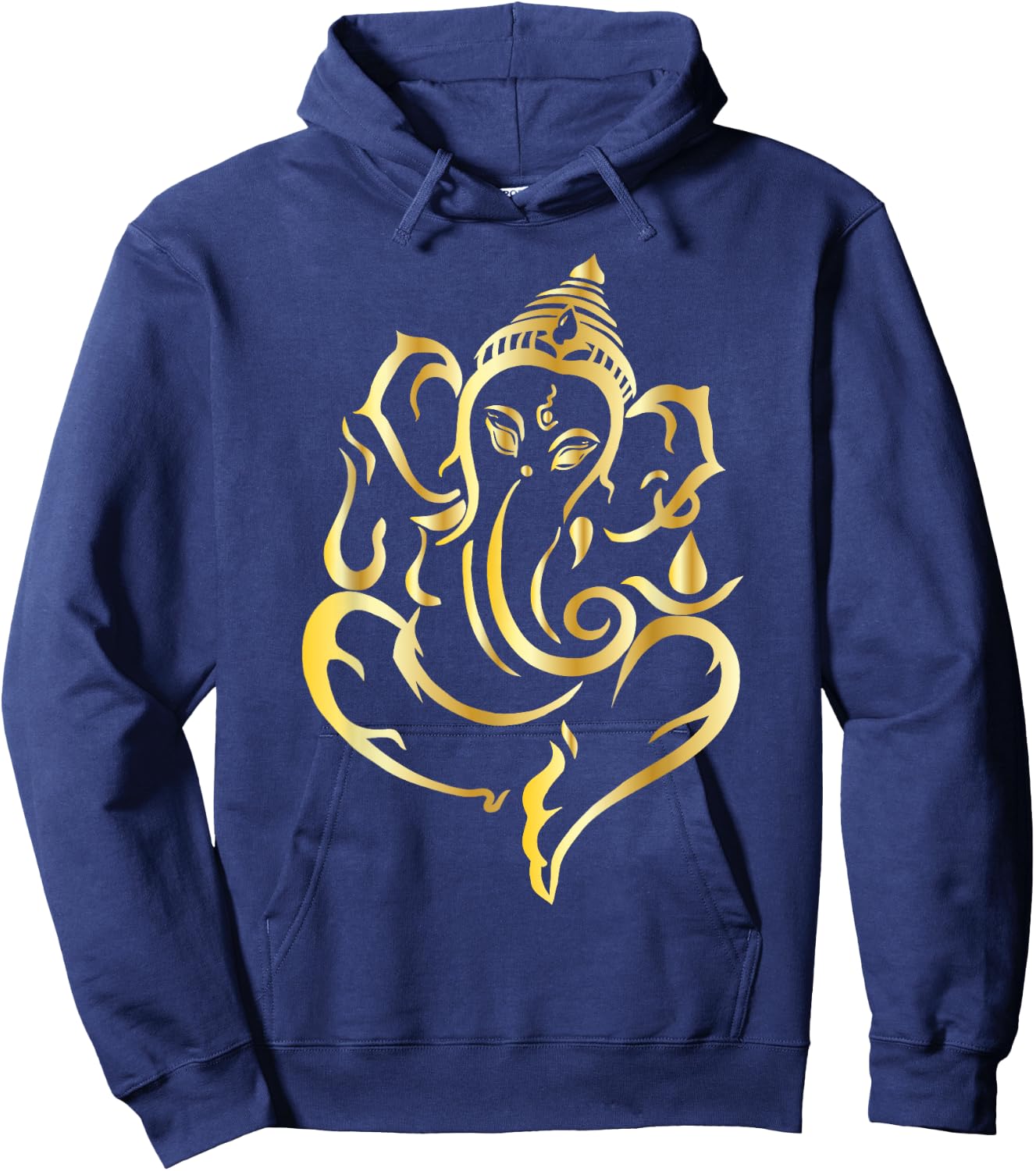Elegant Lord Ganesha Hindu Indian God Spiritual Elephant Hoodie - Hoodie | Navy