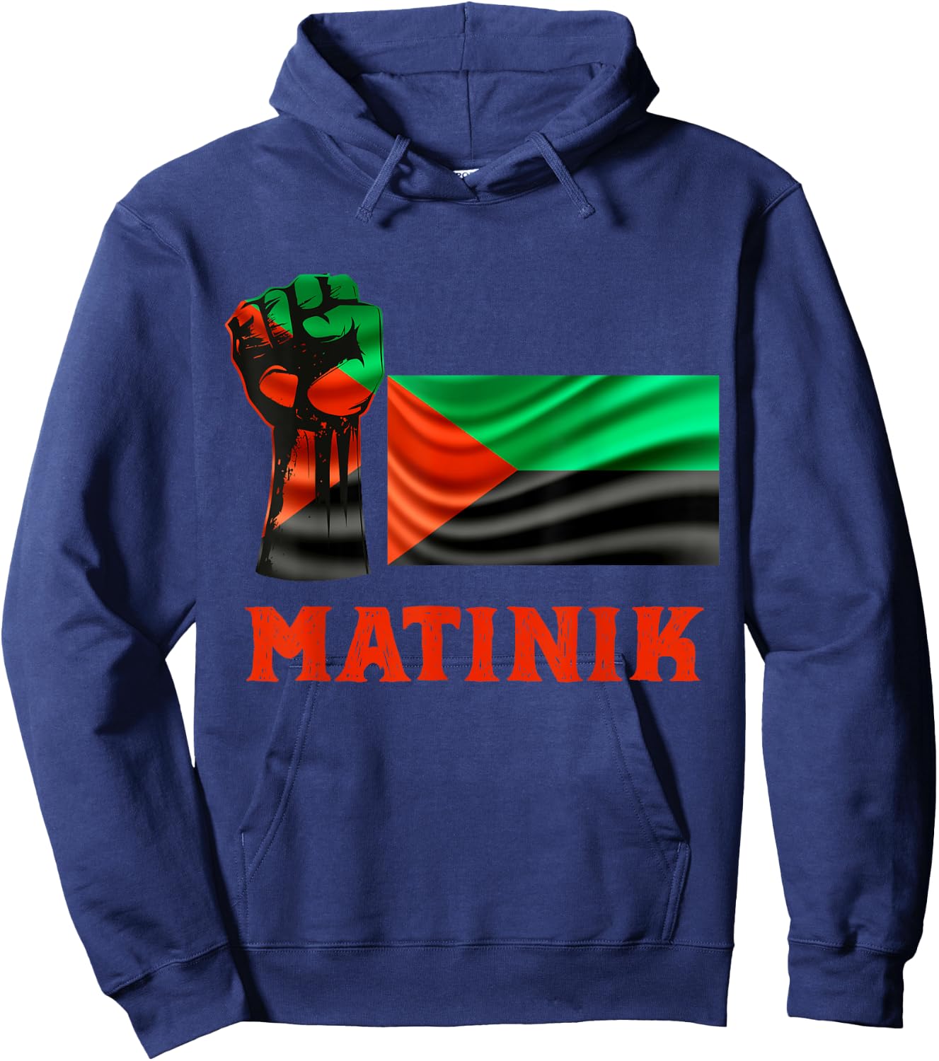 Martinique Flag Courage Honor And Respect Man Woman , Black, S Hoodie - Hoodie | Navy