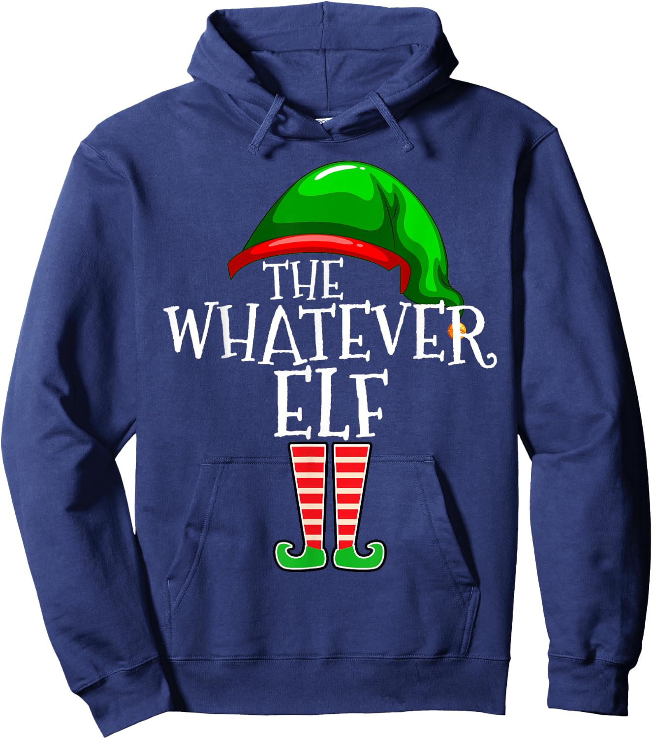 The Whatever Elf Group Matching Family Christmas Funny Hoodie - Hoodie | Navy