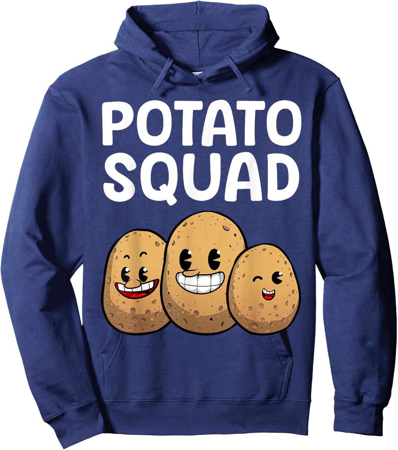 Cute Potato Novelty Women Kid Adult Gag Potato Lover Hoodie - Hoodie | Navy