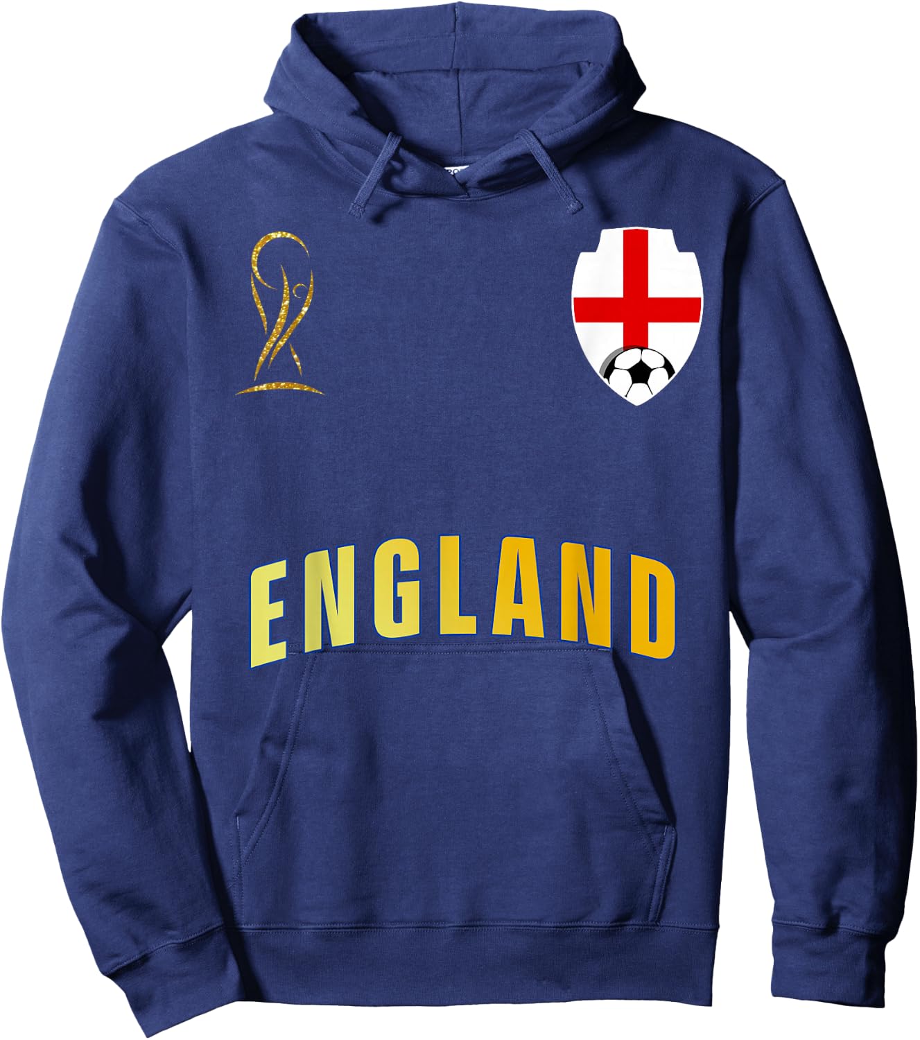 Retro England Flag English Pride Lovers Hoodie - Hoodie | Navy