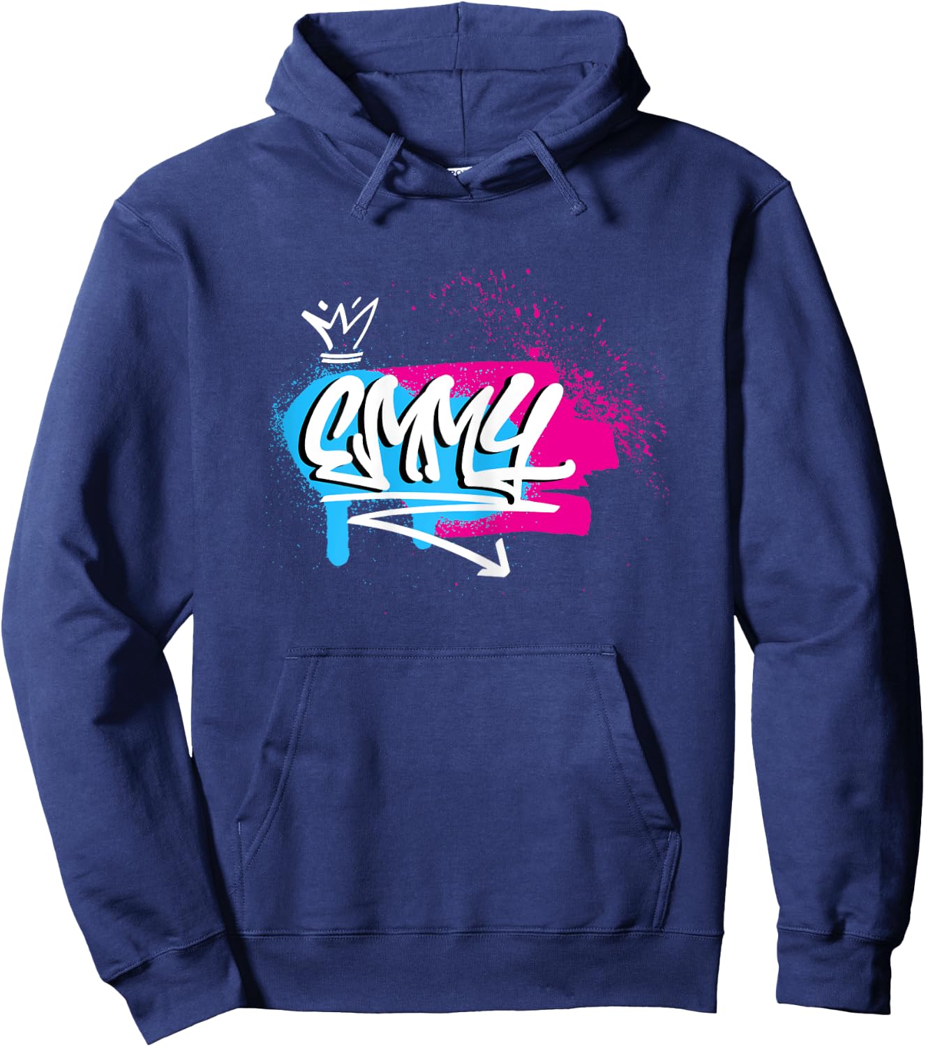 Ladies Girls Funny Funny Gift First Name for Emmy Hoodie - Hoodie | Navy
