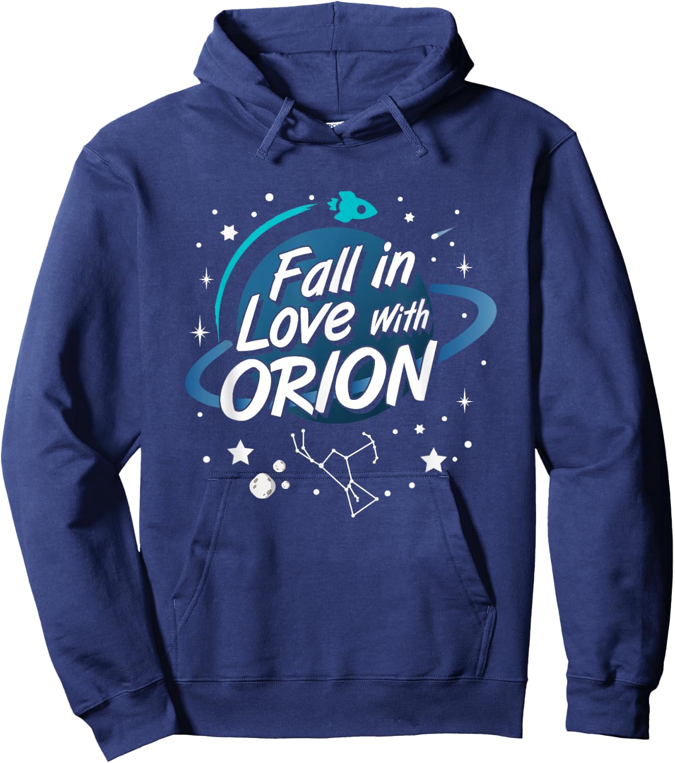 Fall in Love with Orion Constellation Astrology Novelty Gift Hoodie - Hoodie | Navy