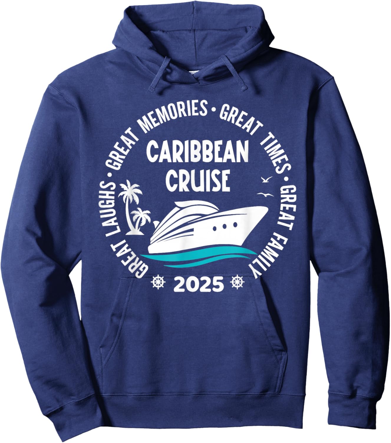 Caribbean Cruise 2025 Vacation Trip Matching Family Group Hoodie - Hoodie | Navy