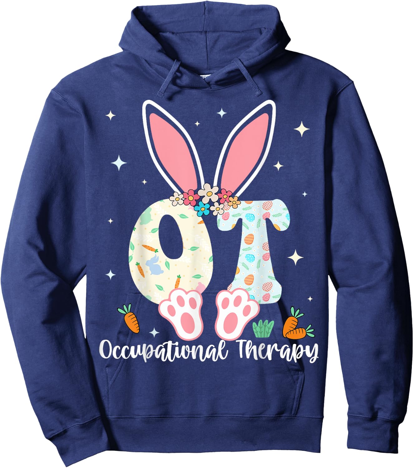Occupational Therapy Easter Bunny OT OTA Spring Ot Assistant Hoodie - Hoodie | Navy