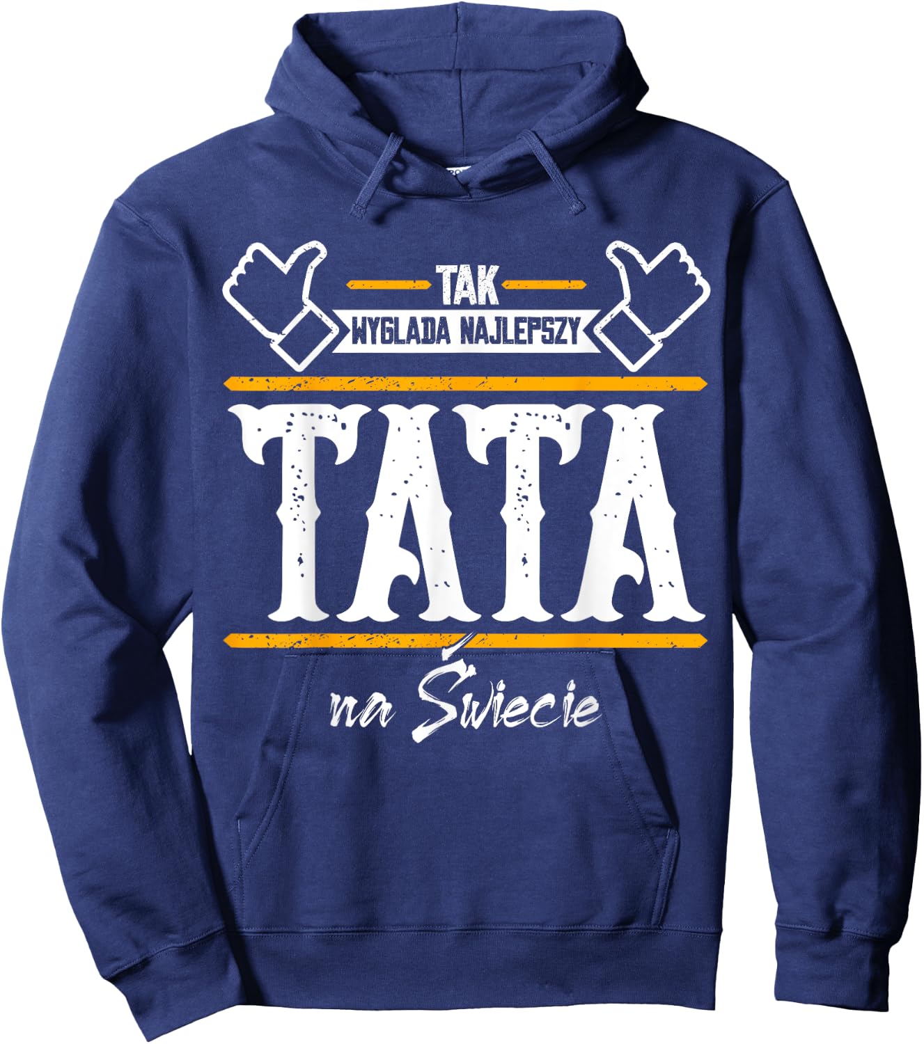 Papa Tak Wyglada najlepszy tata na swiecie Bester Vater Tata Hoodie - Hoodie | Navy