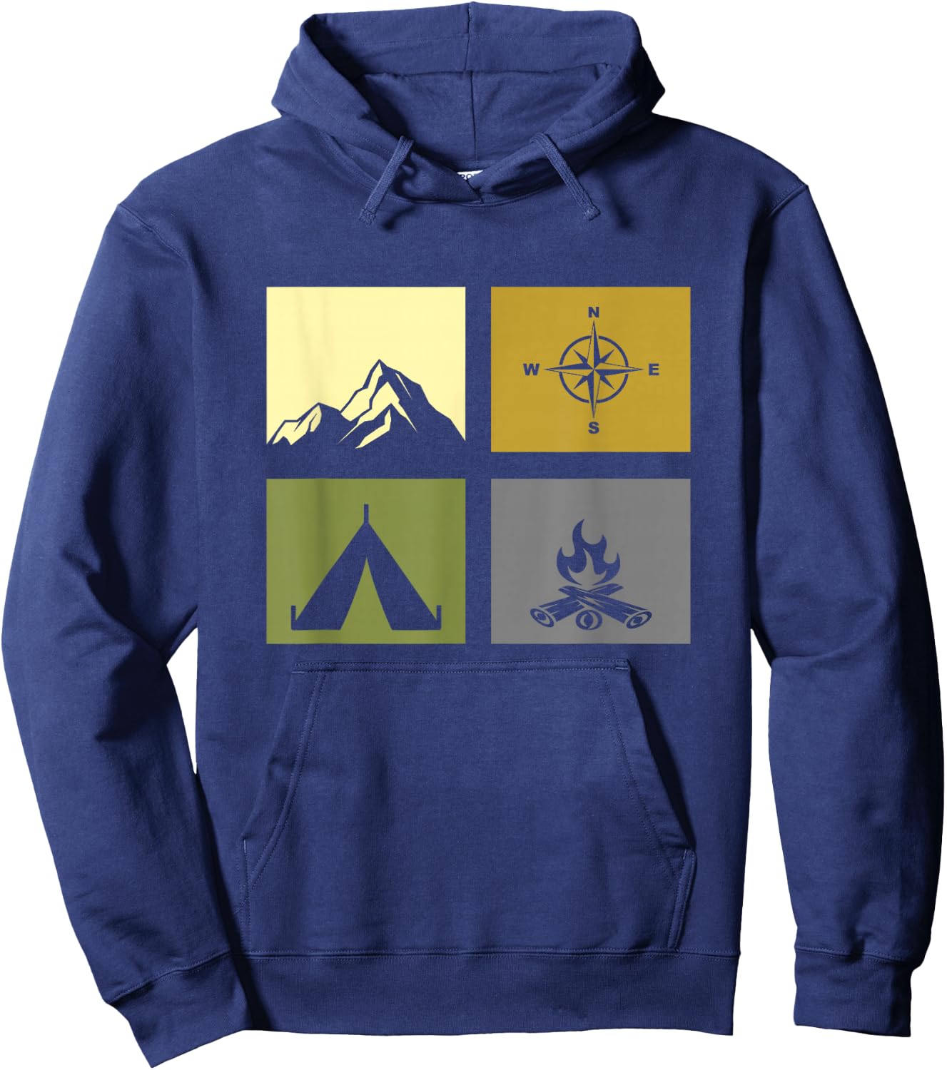 Outdoor Camping Apparel - Hiking Backpacking Camping Hoodie - Hoodie | Navy