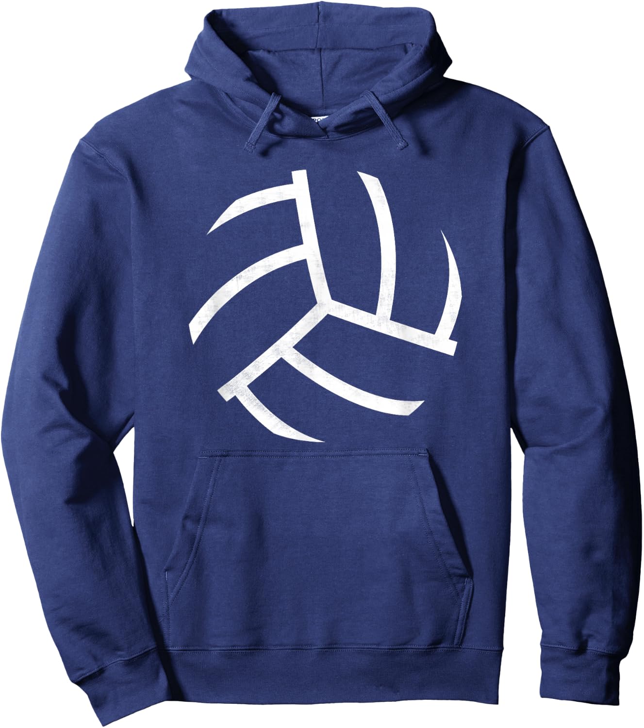 Volley Ball Apparel Classic Fit Black Modern Volleyball Graphic Hoodie - Hoodie | Navy