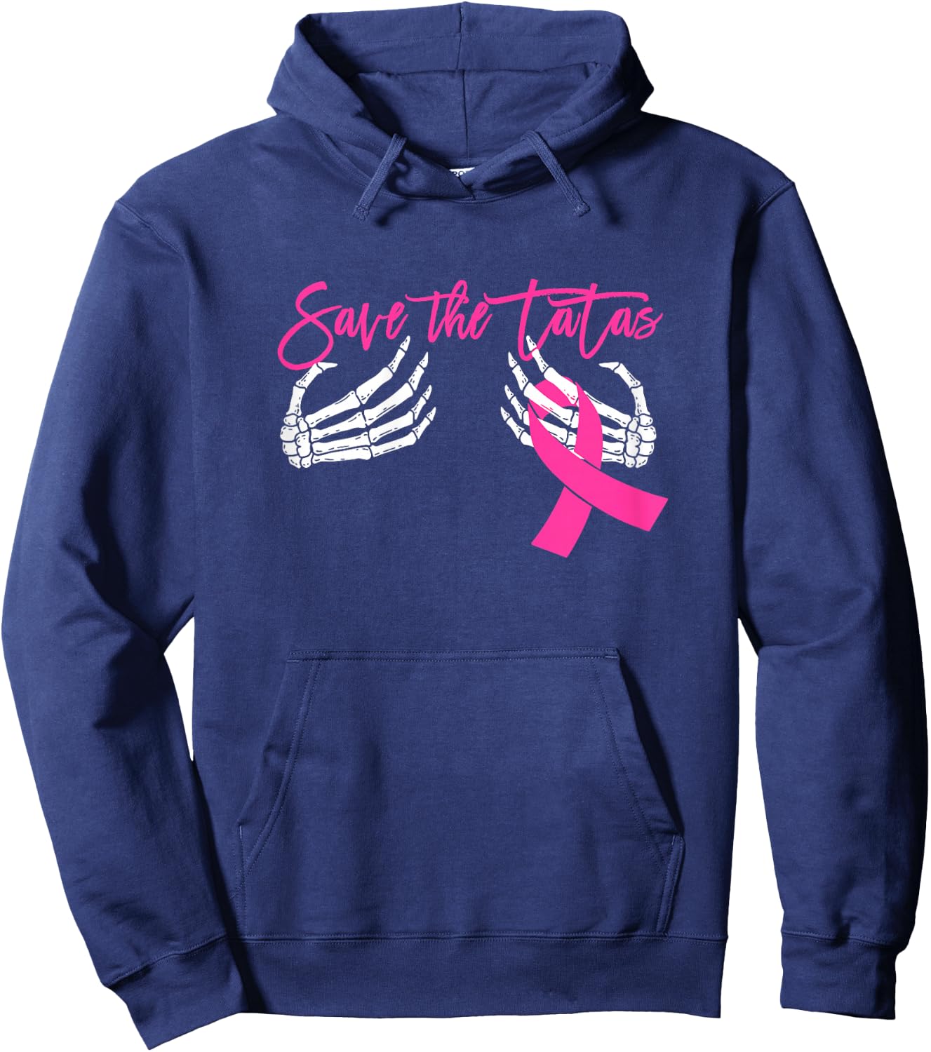 Save the Tatas Breast Cancer Awareness Hoodie - Hoodie | Navy