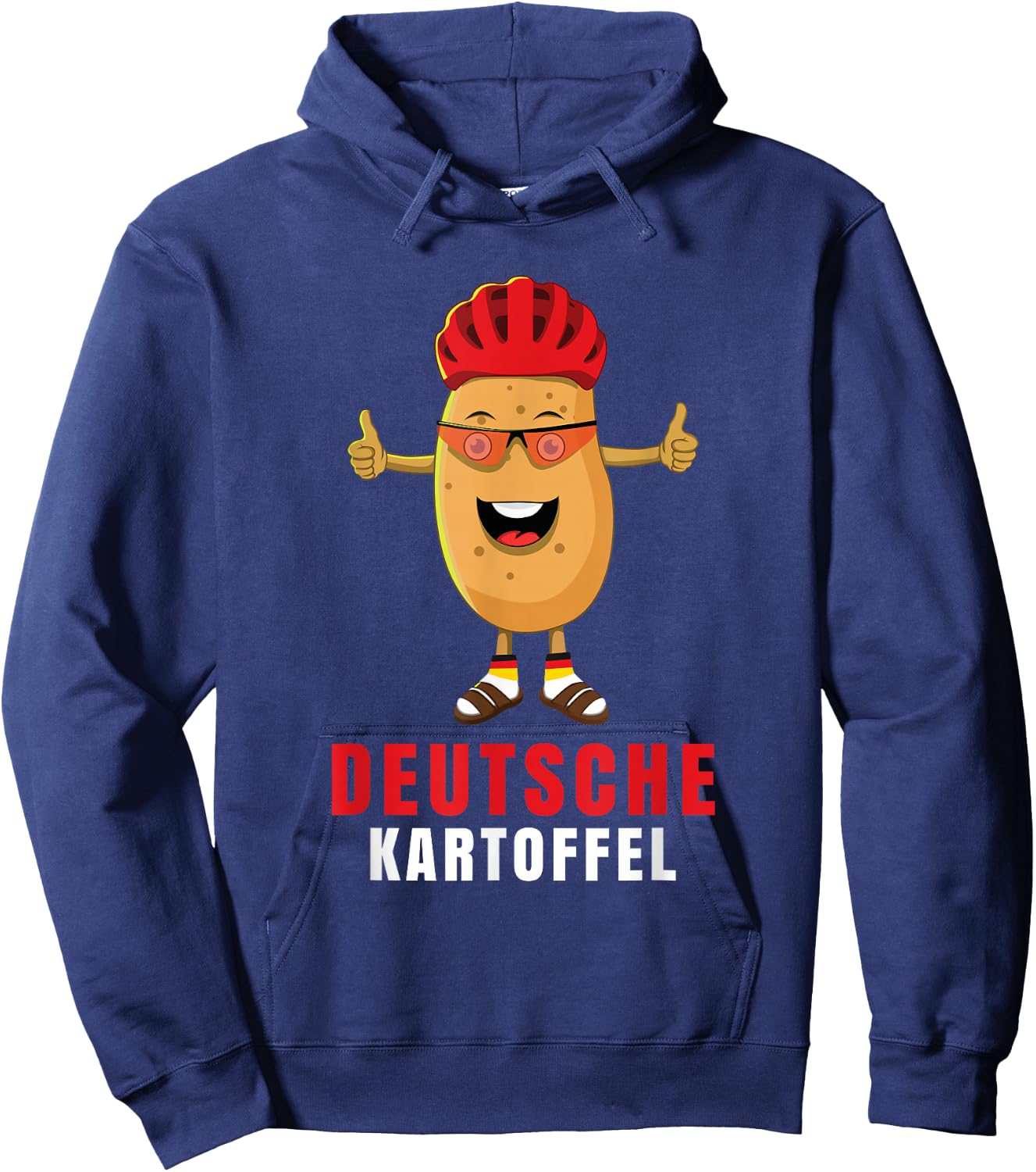Deutsche Kartoffel Sarkasmus Deutsch Deutscher Alman Hoodie - Hoodie | Navy