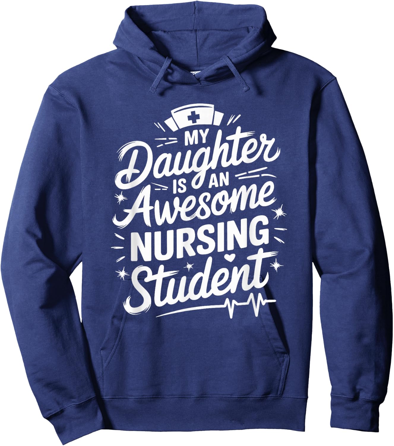 Nursing Daughter My Daughter Is An Awesome Nursing Student Hoodie - Hoodie | Navy