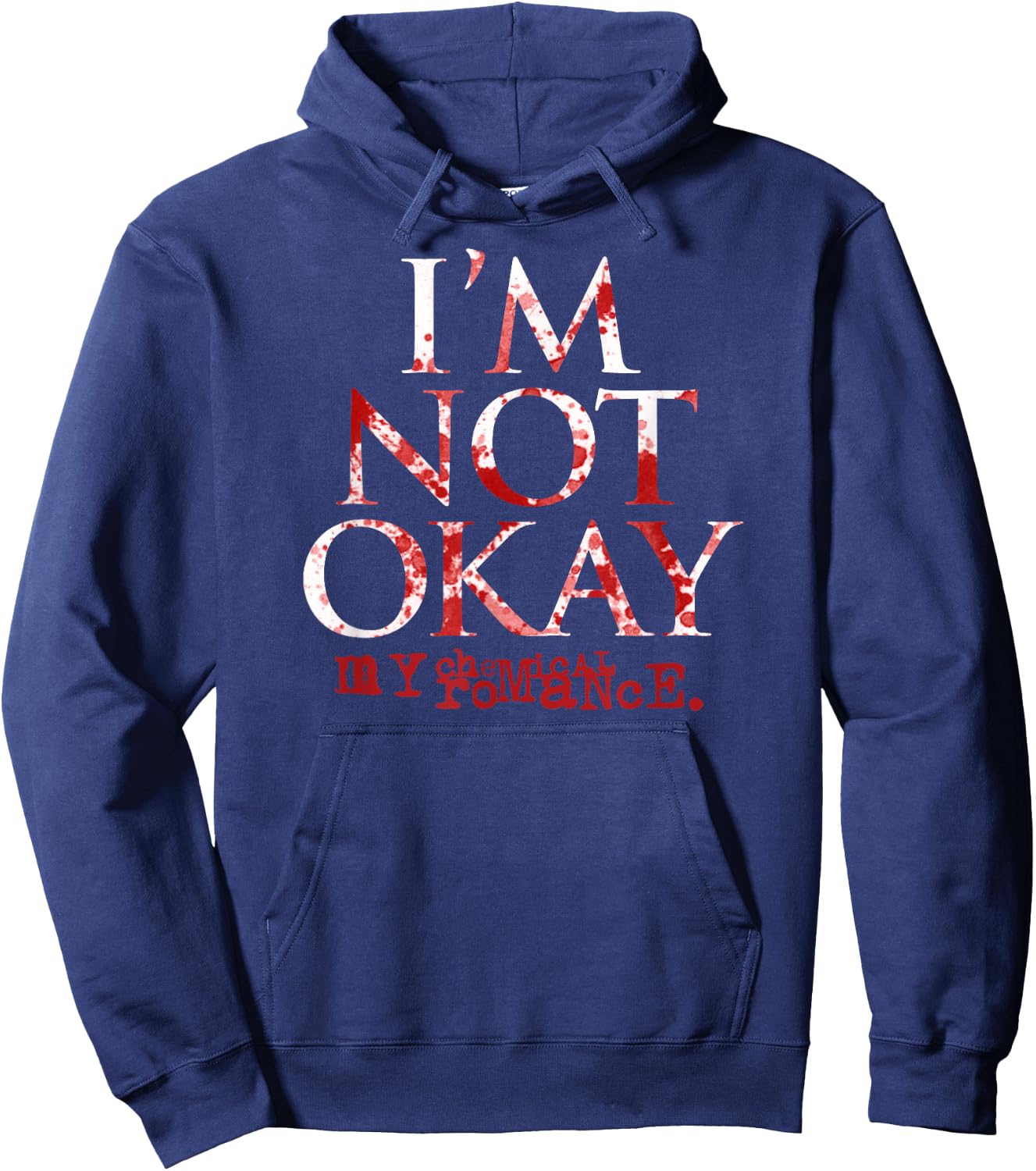 My Chemical Romance I'm Not Ok , black Hoodie - Hoodie | Navy