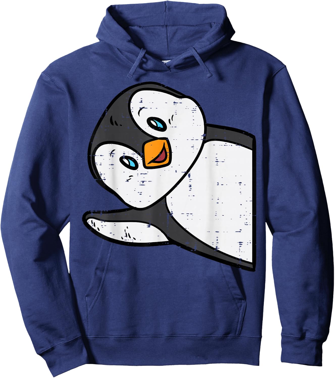 Emperor Penguin Wave Cute Boys Girls Kids Toddler Women Men Hoodie - Hoodie | Navy
