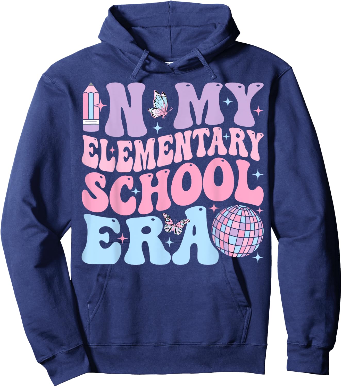 In My Elementary School Era Back To School Elementary School Hoodie - Hoodie | Navy
