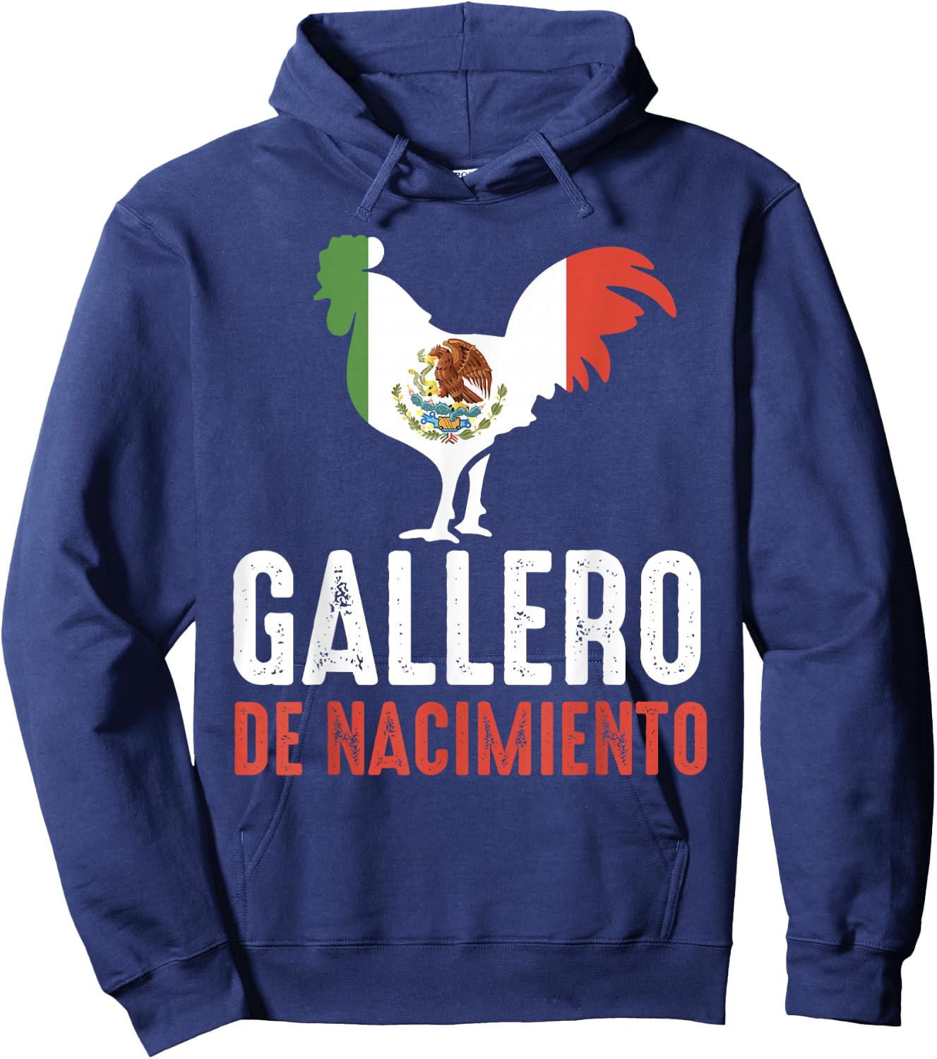 Gallero Mexicano Peleas Gallos Mexican Rooster Dominican Hoodie - Hoodie | Navy