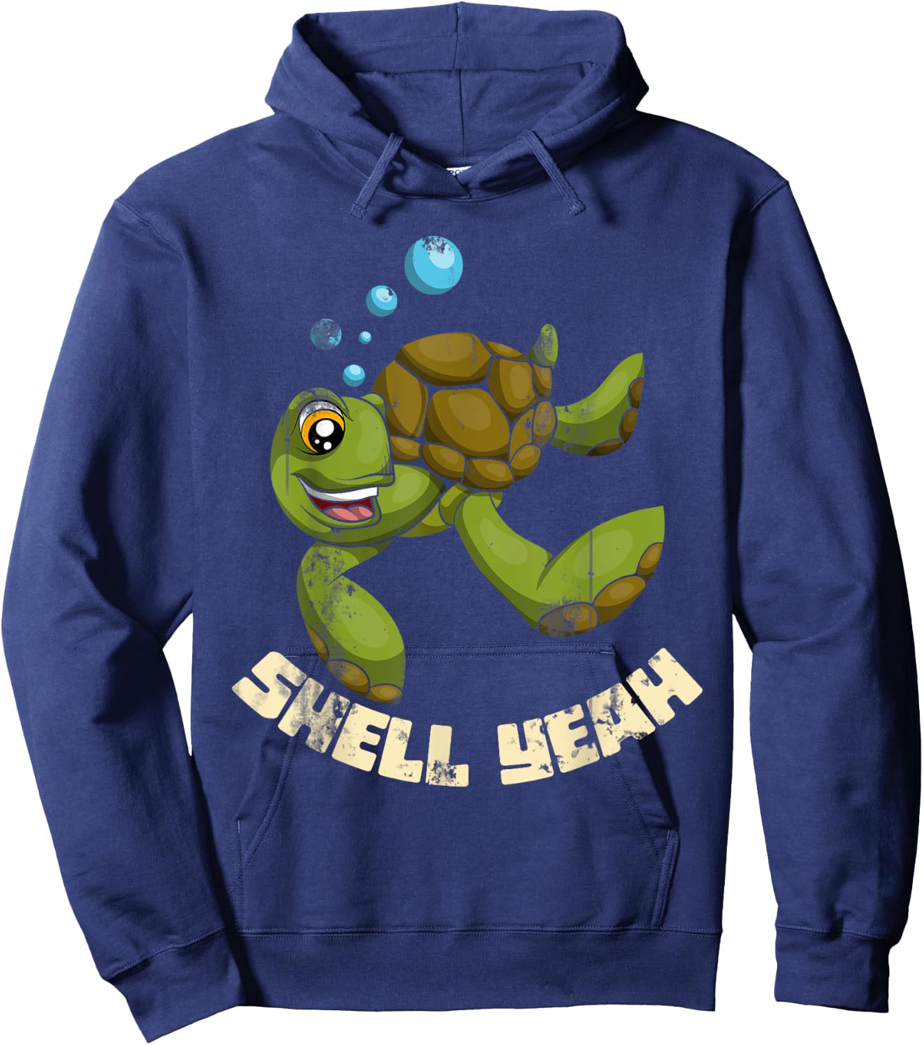 Shell Yeah Turtle Hoodie - Hoodie | Navy