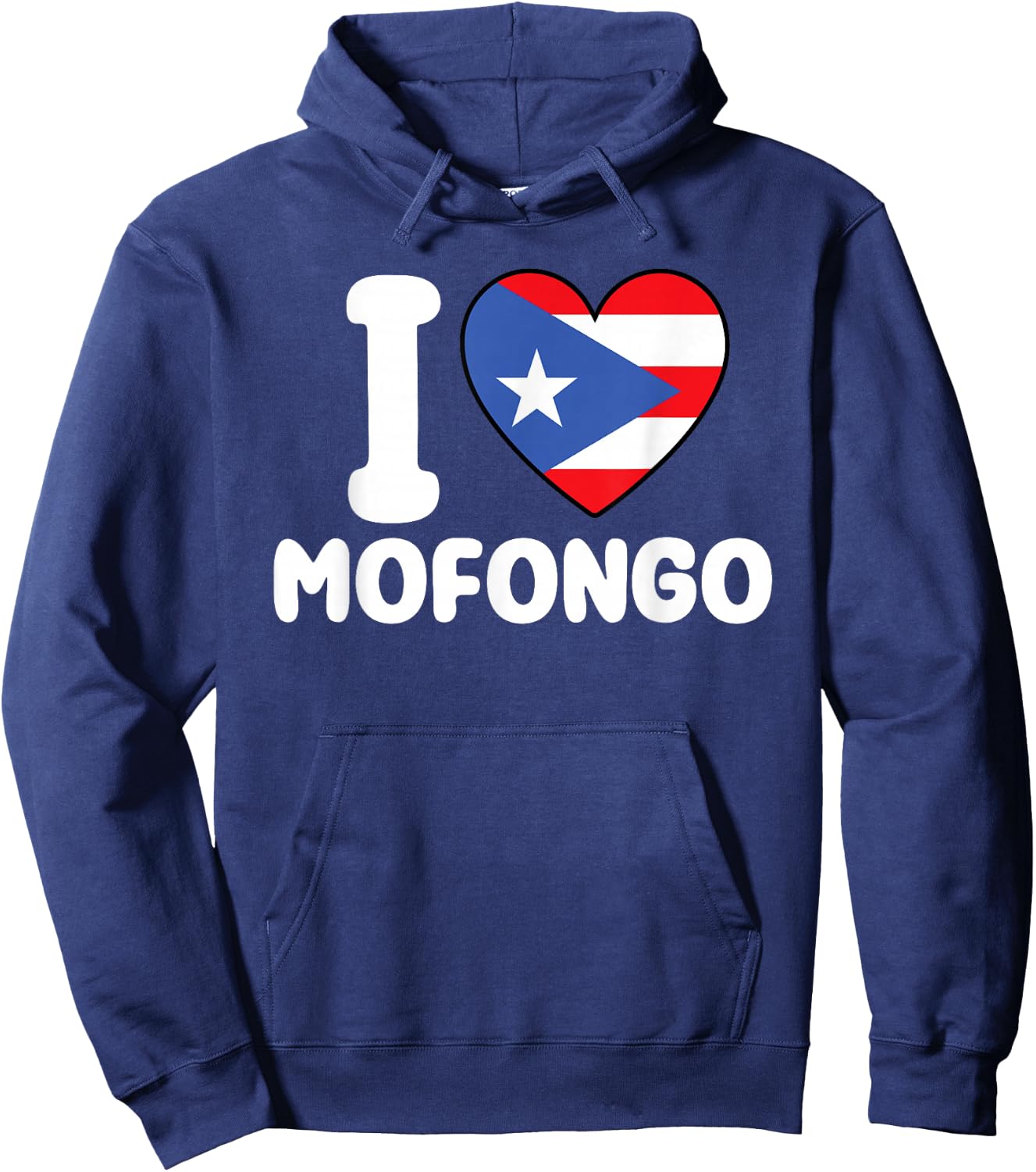 I Love Mofongo - Puerto Rican Flag Puerto Rico Lover Hoodie - Hoodie | Navy