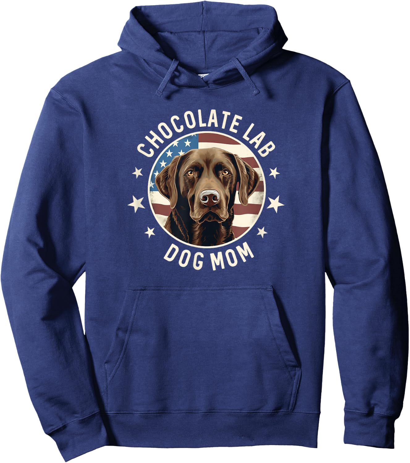 Chocolate Lab Gifts, Chocolate Labrador Retriever Dog Mom Hoodie - Hoodie | Navy