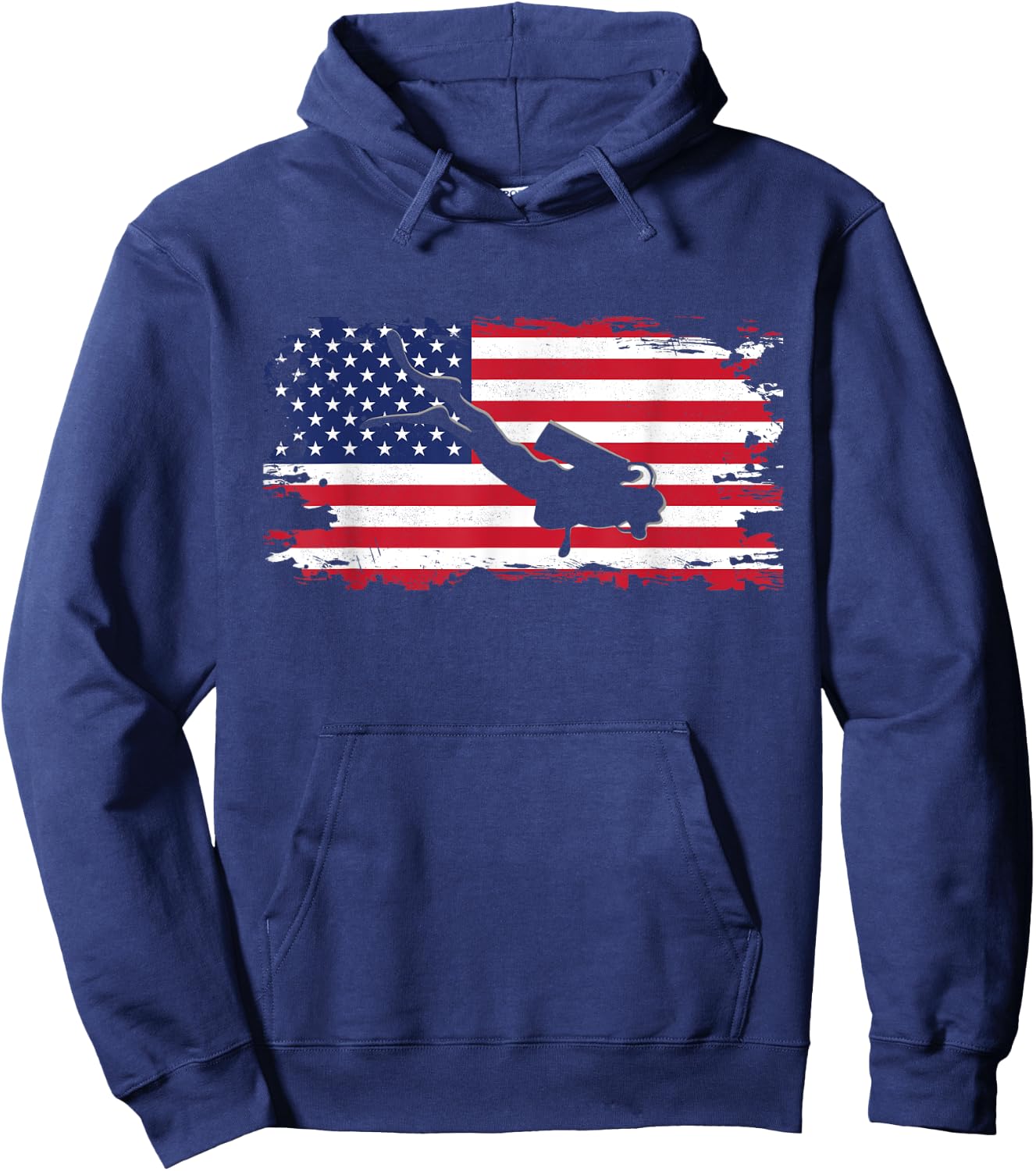 American Flag Scuba Diving Apparel - Scuba Diving Hoodie - Hoodie | Navy