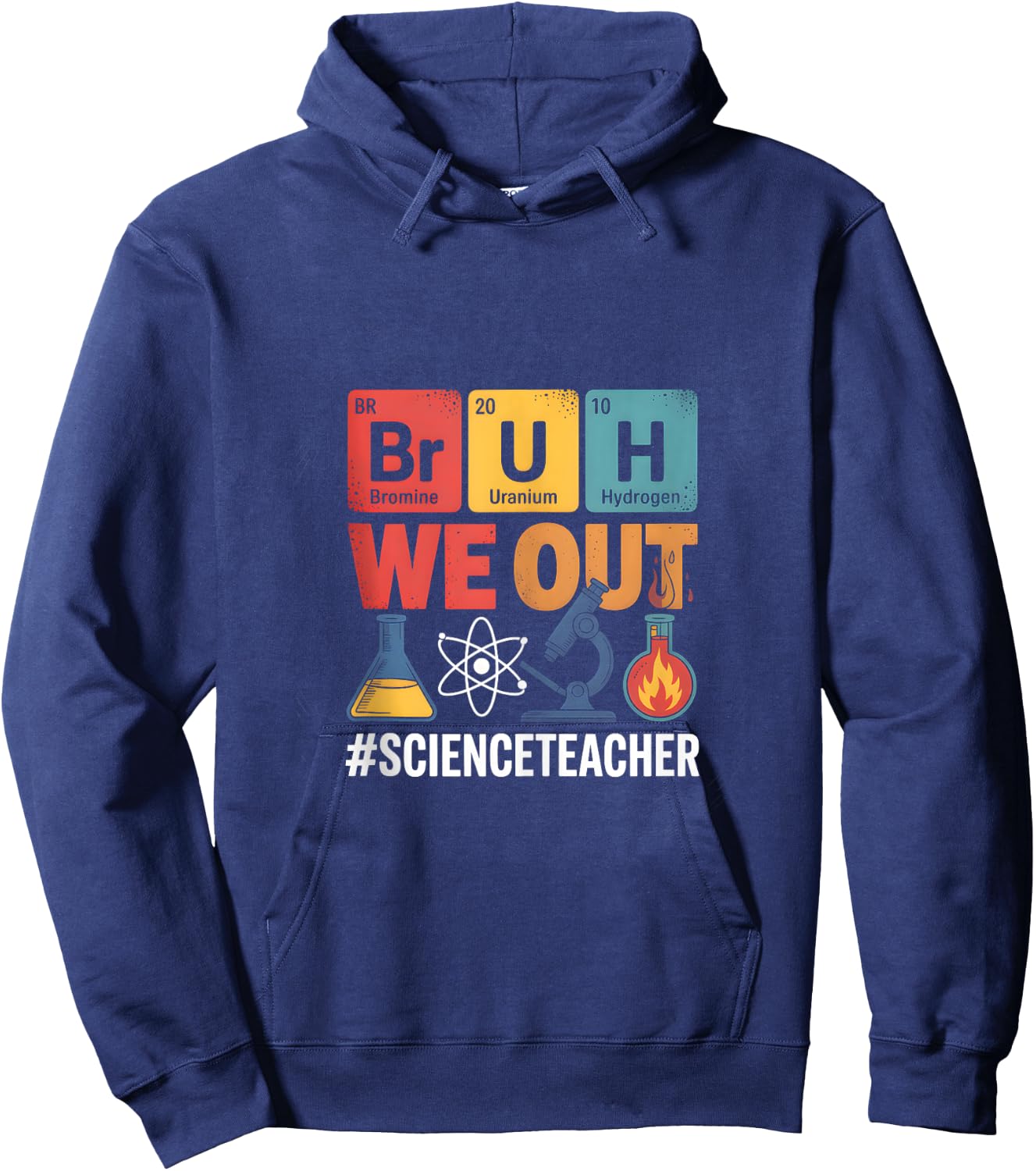 Vintage Last Day of School Science Teacher Appreciation Hoodie - Hoodie | Navy