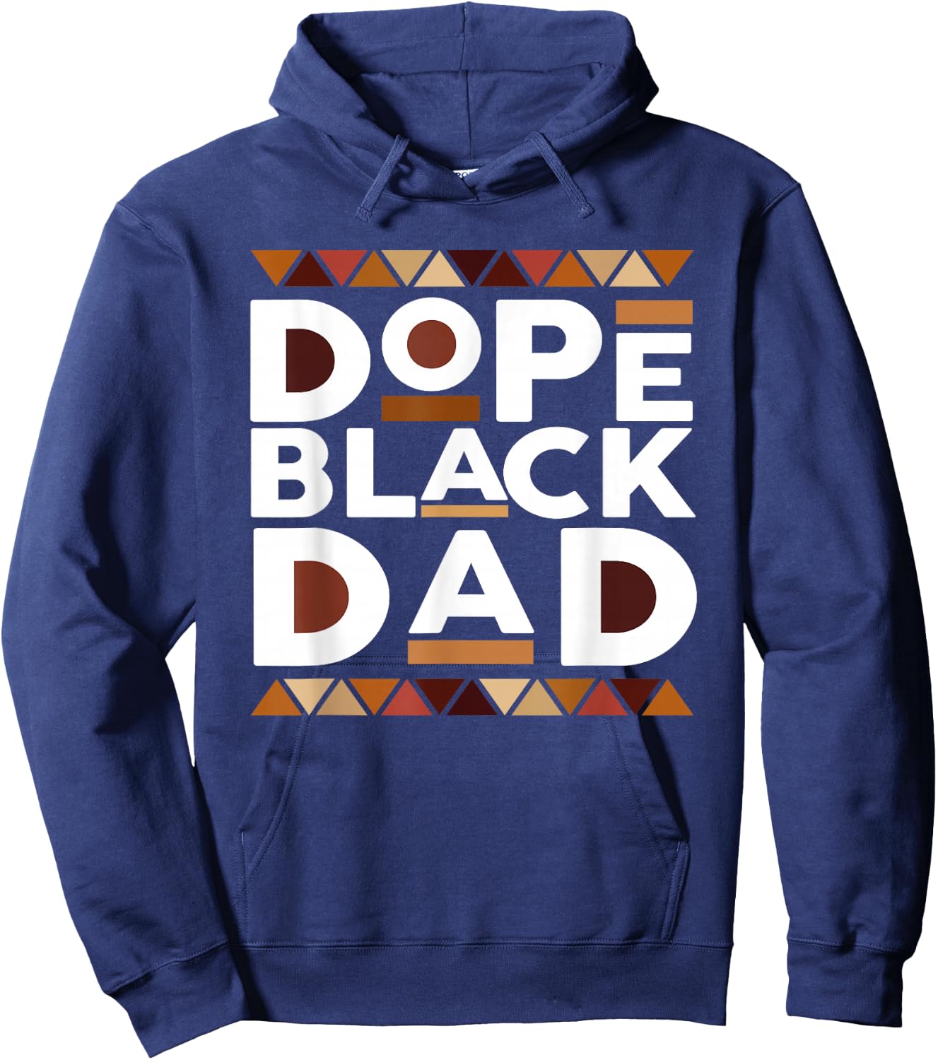 Fathers Day Dope Black Dad African American Pride Father Men Hoodie - Hoodie | Navy