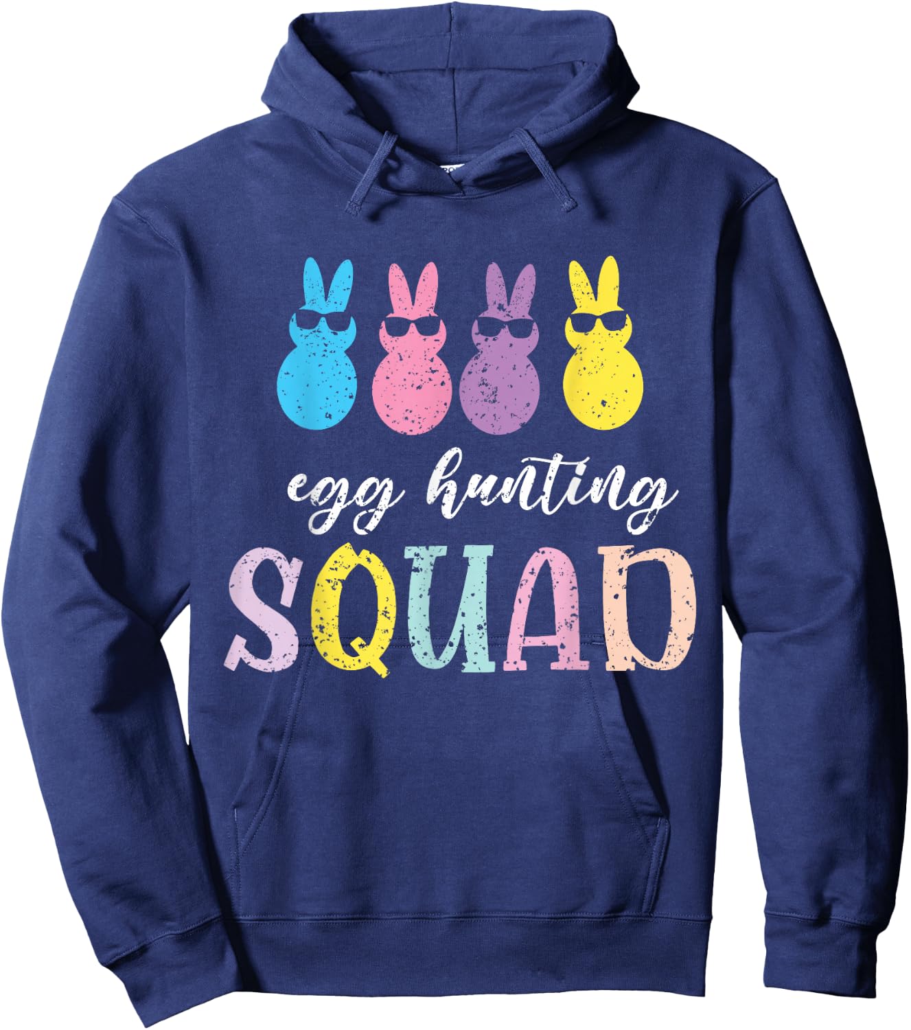 Funny Kids Baby Egg Hunting Squad Hoodie - Hoodie | Navy