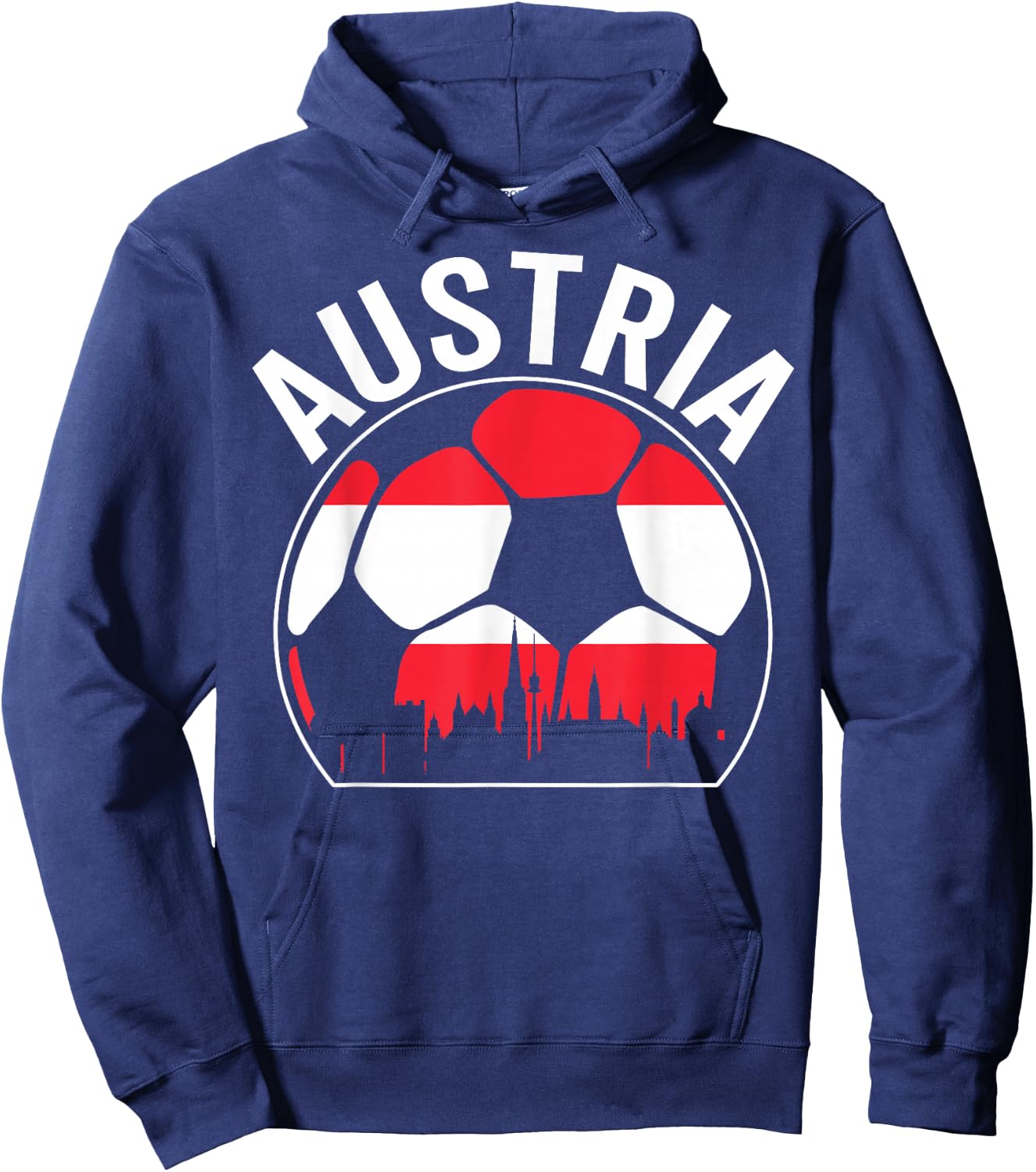 Österreich Fußballmannschaft Spieler Fan Souvenir Galerie Hoodie - Hoodie | Navy