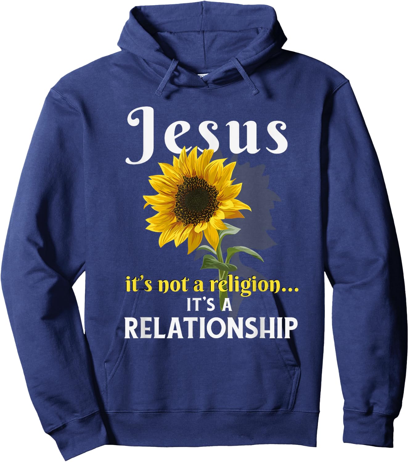 Jesus It is not religion It's a relationship Hoodie - Hoodie | Navy