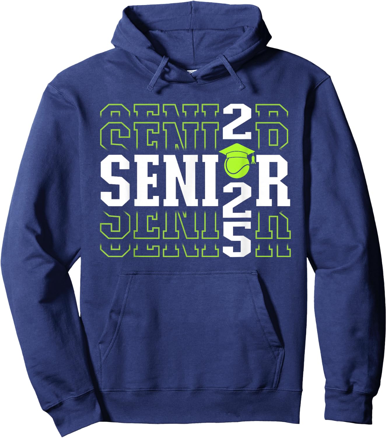 Class of 2025 Tennis Senior Hoodie - Hoodie | Navy