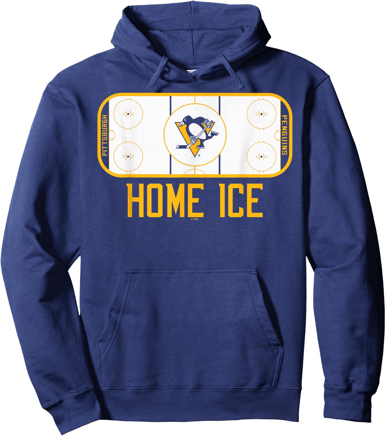 Pittsburgh Penguins Home Ice Black Officially Licensed Hoodie - Hoodie | Navy