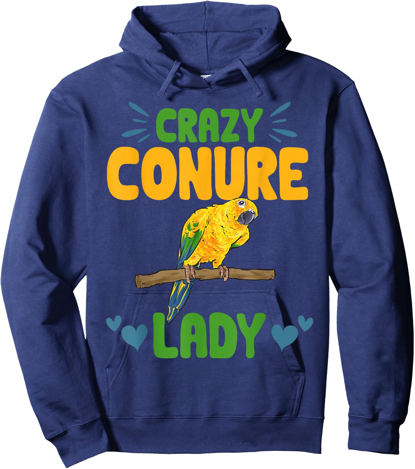 Parrot Parakeet Bird Hoodie - Hoodie | Navy