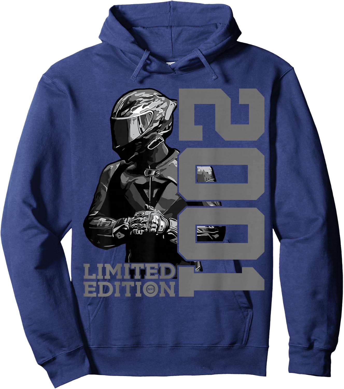 Limited Edition 2001 Biker Motorrad 25. Geburtstag Hoodie - Hoodie | Navy