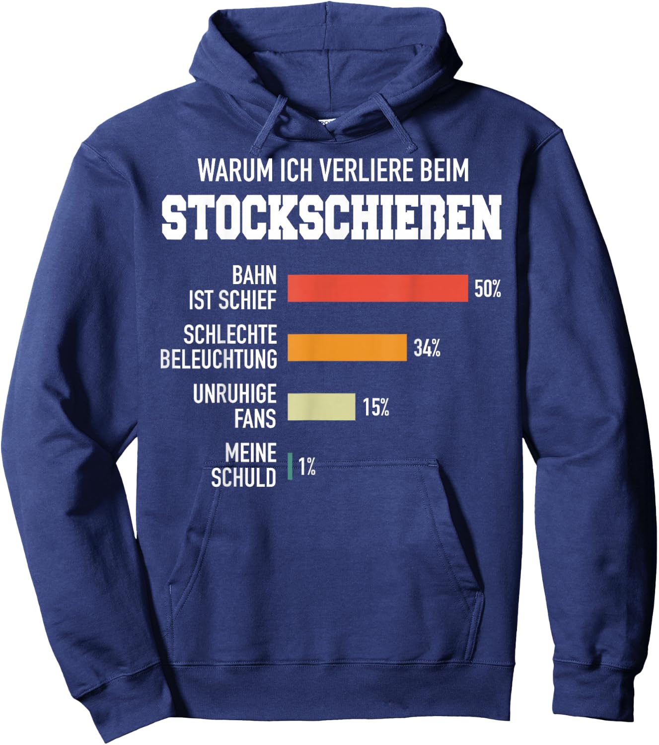 Stockschießen Eisstock Stockschütze Eisstockschießen Hoodie - Hoodie | Navy